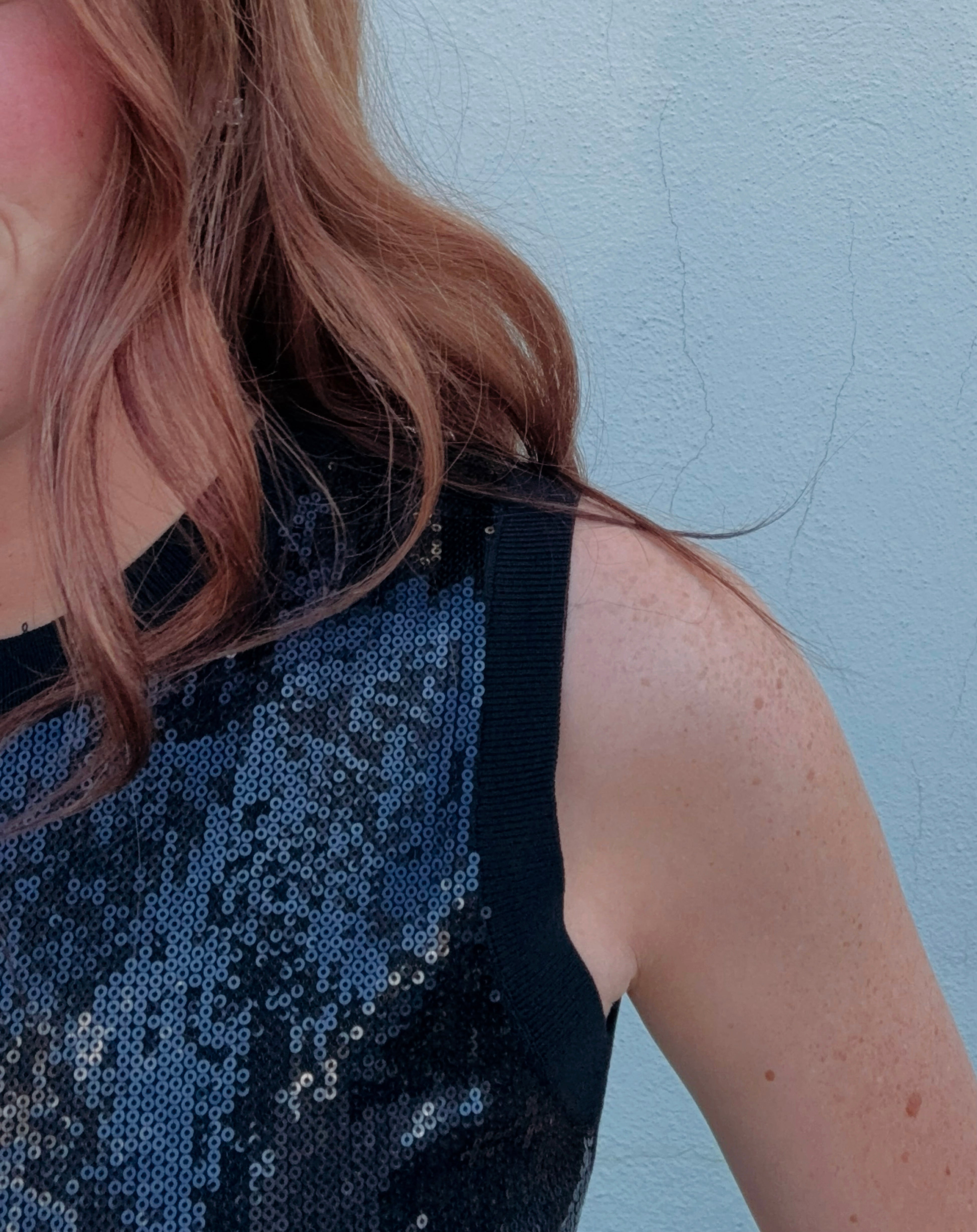 Elan Sequin Dazzle Top