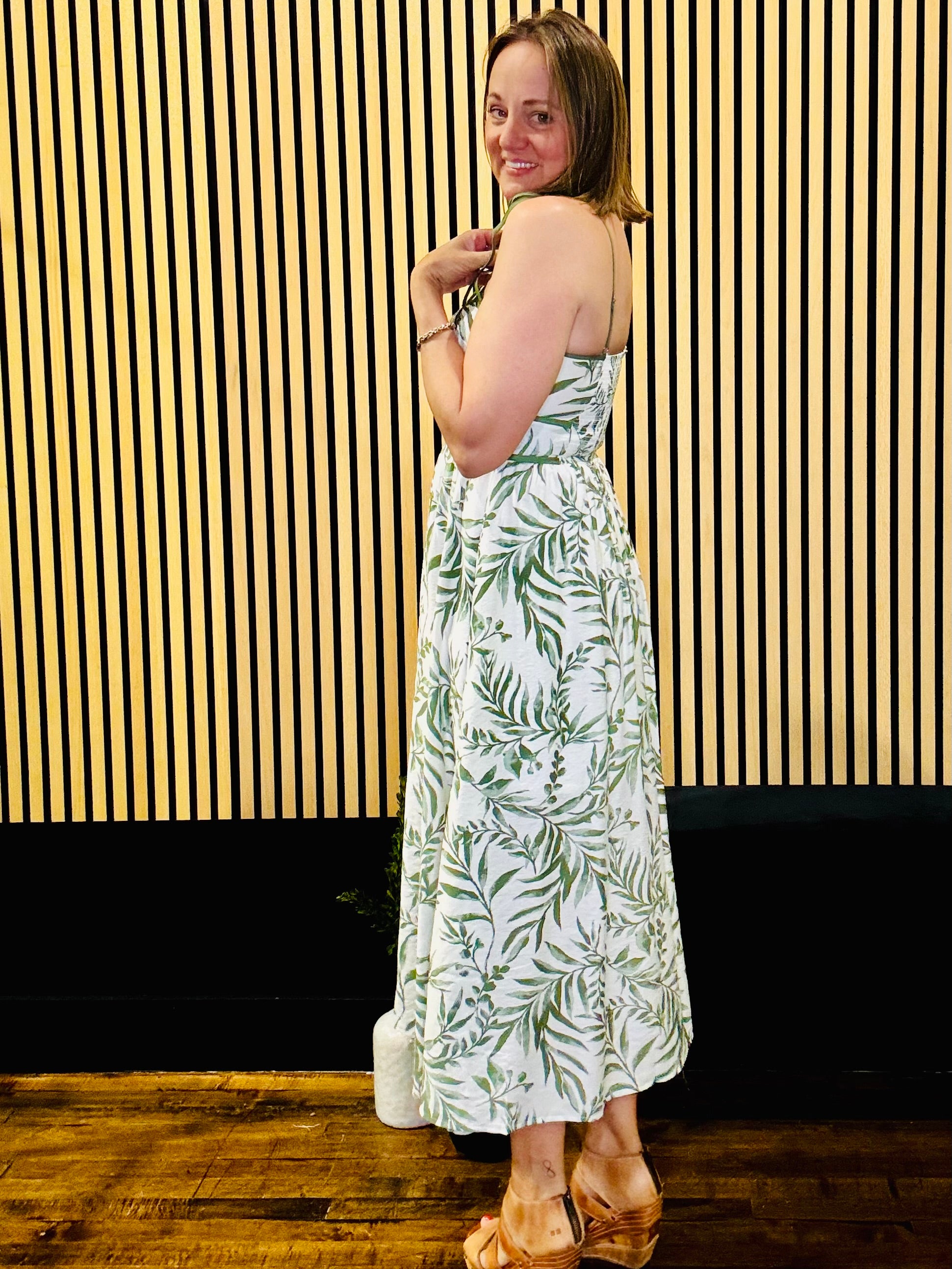 Tropical Midi Dress