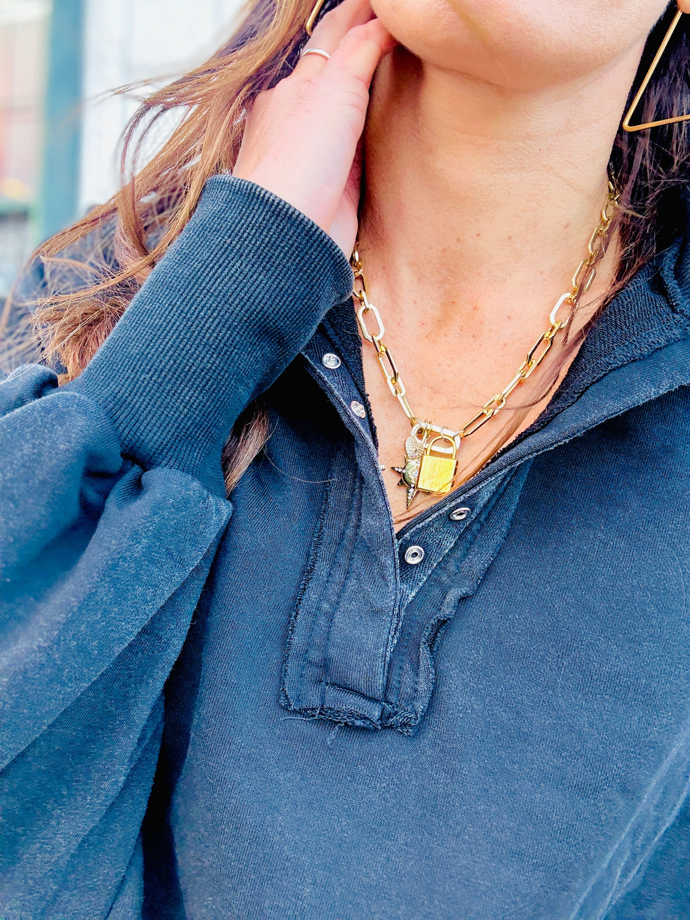 1/4 Button Up Pullover