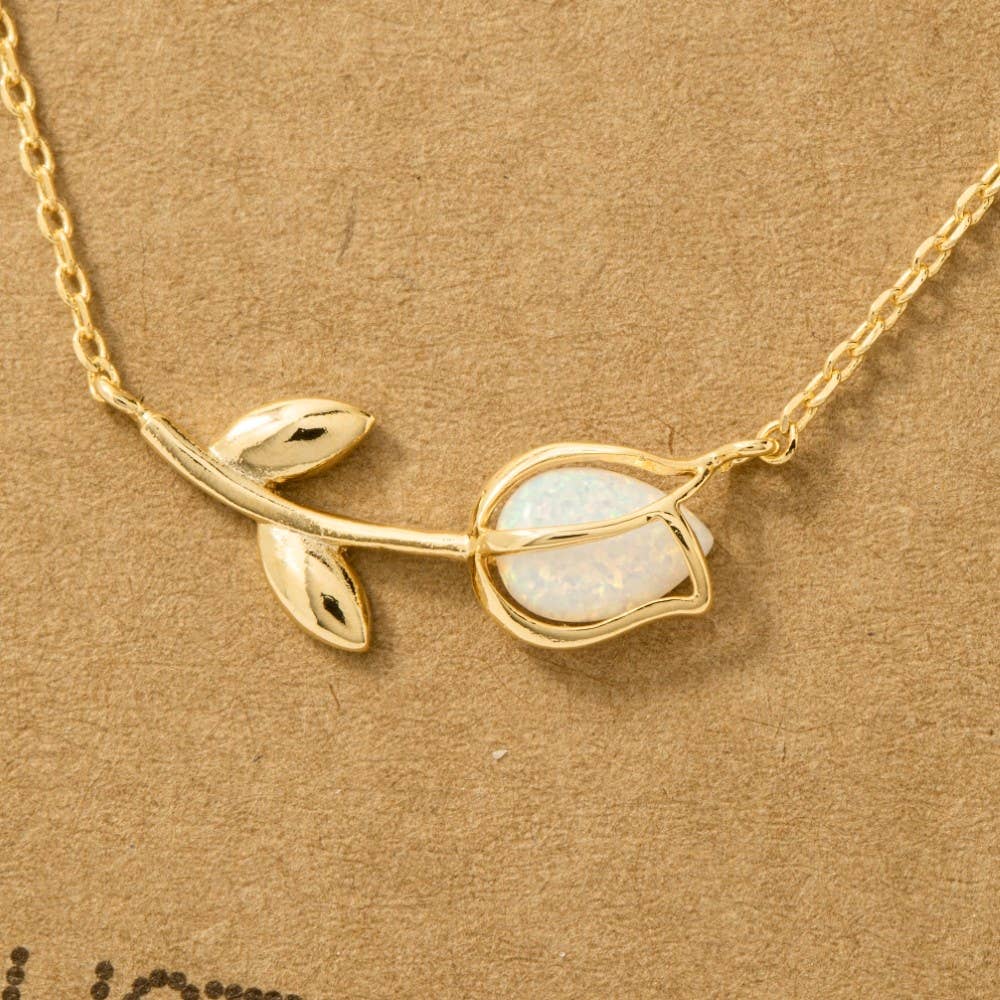 Dainty Tulip Necklace