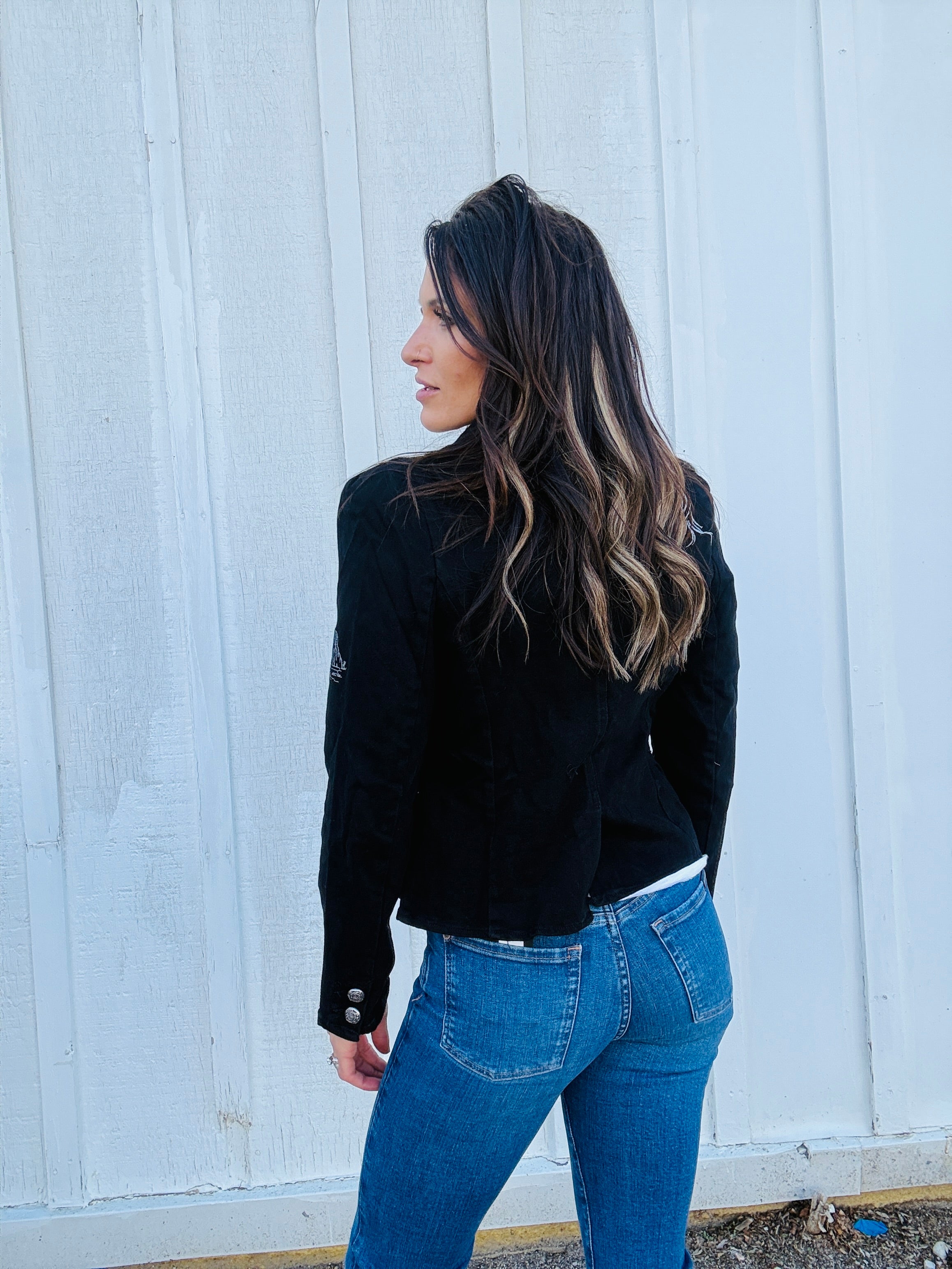Lexie Western Denim Blazer