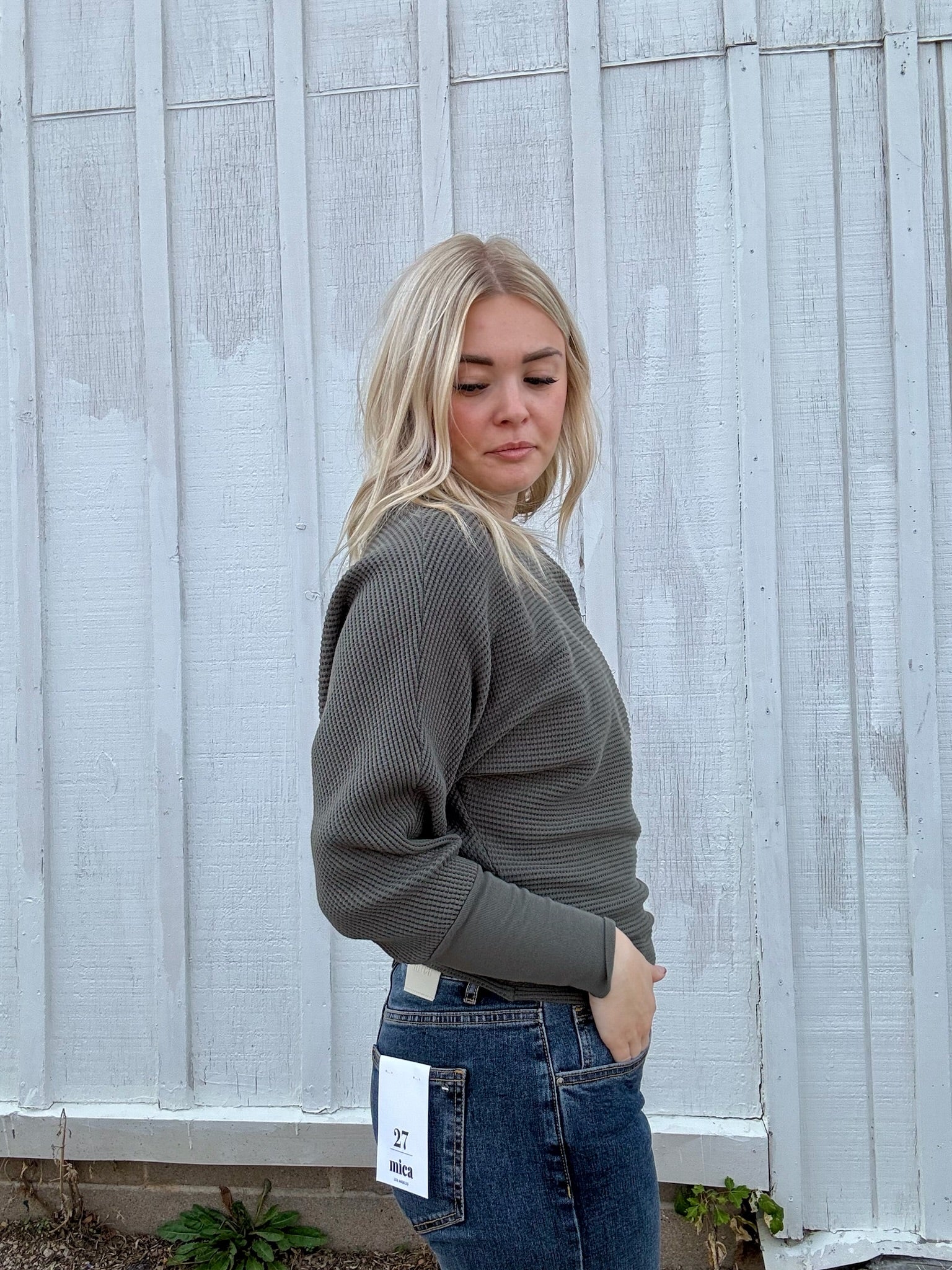 Dylan Andie Waffle Top