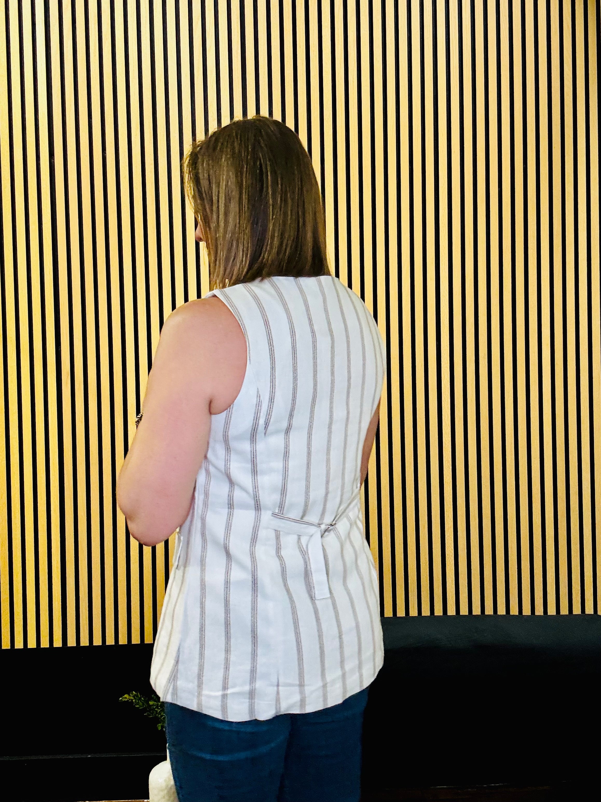 Blaire Striped Vest