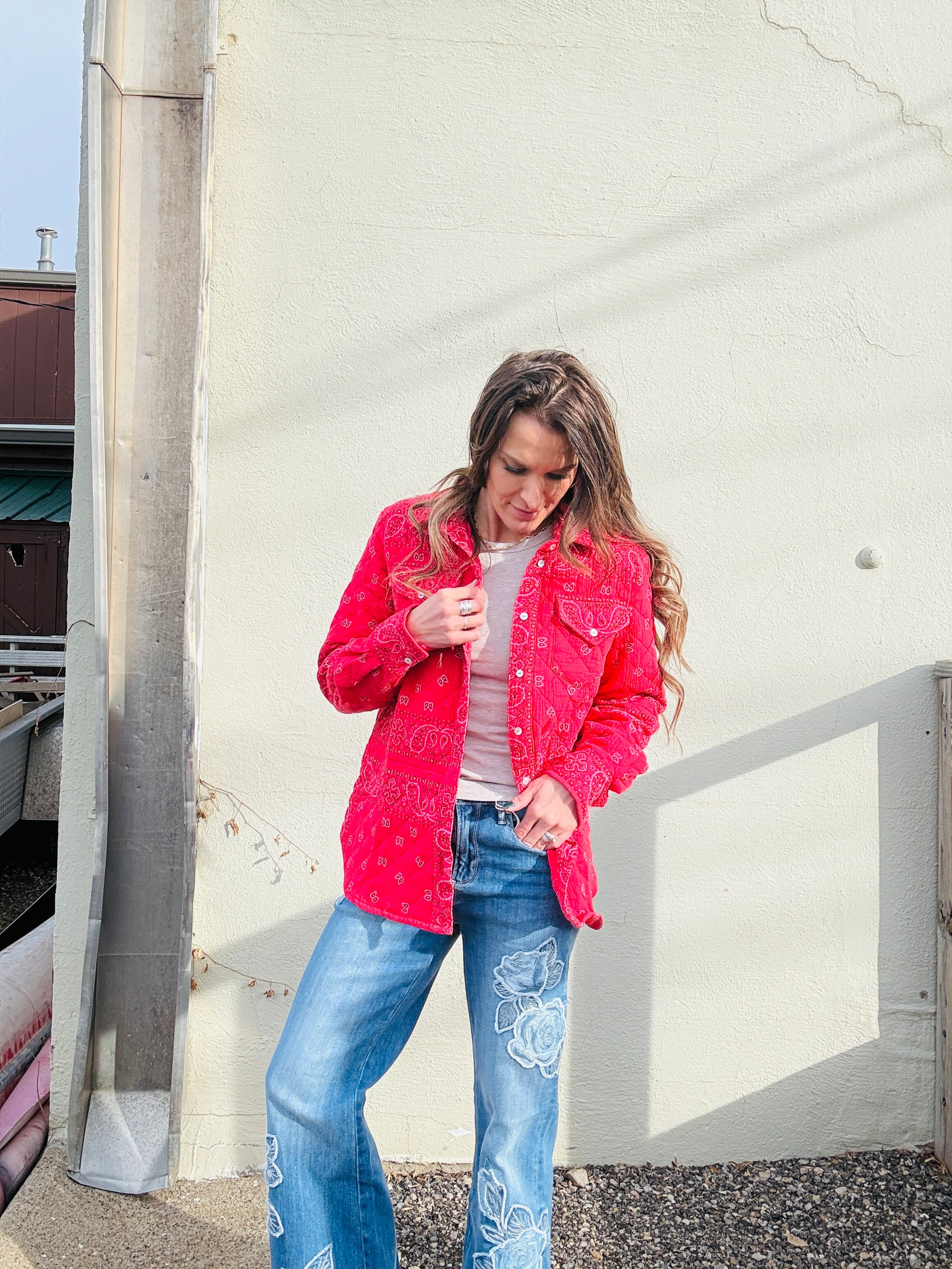 Shannon Passero Bandana Quilt Shacket