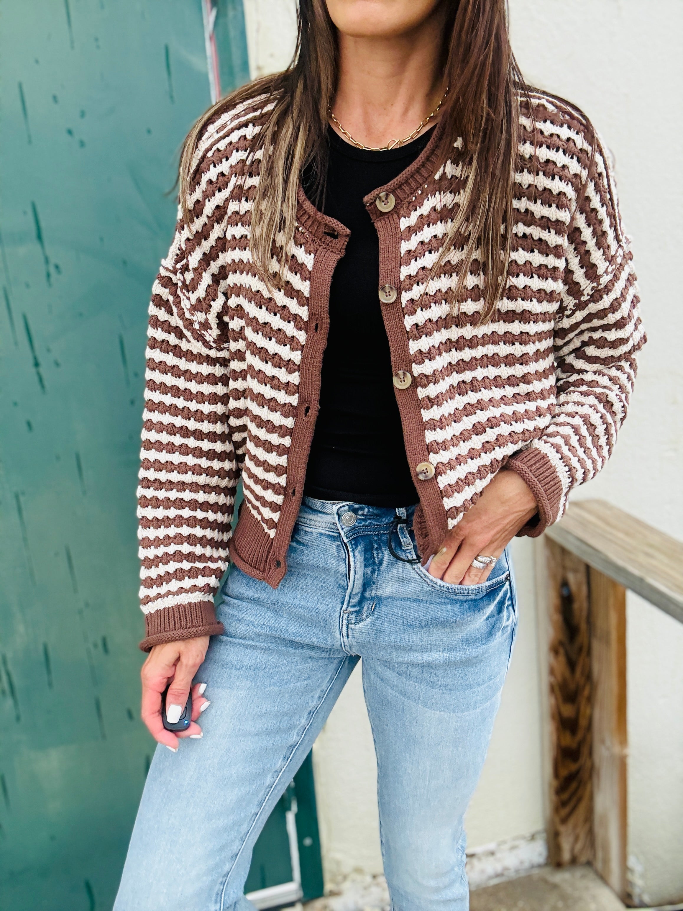 Autumn Striped Cardigan
