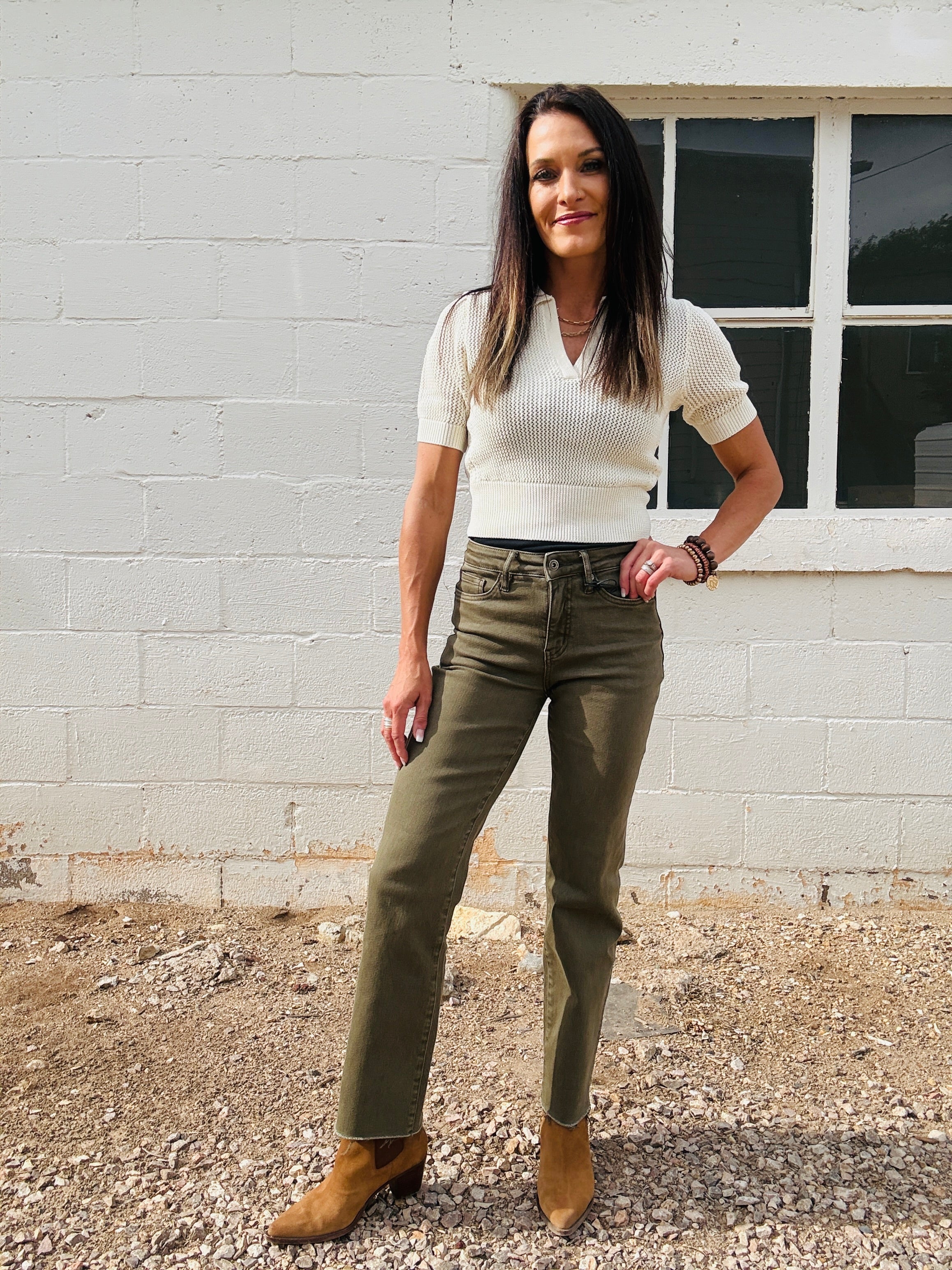 MICA HR Ankle Straight In Olive