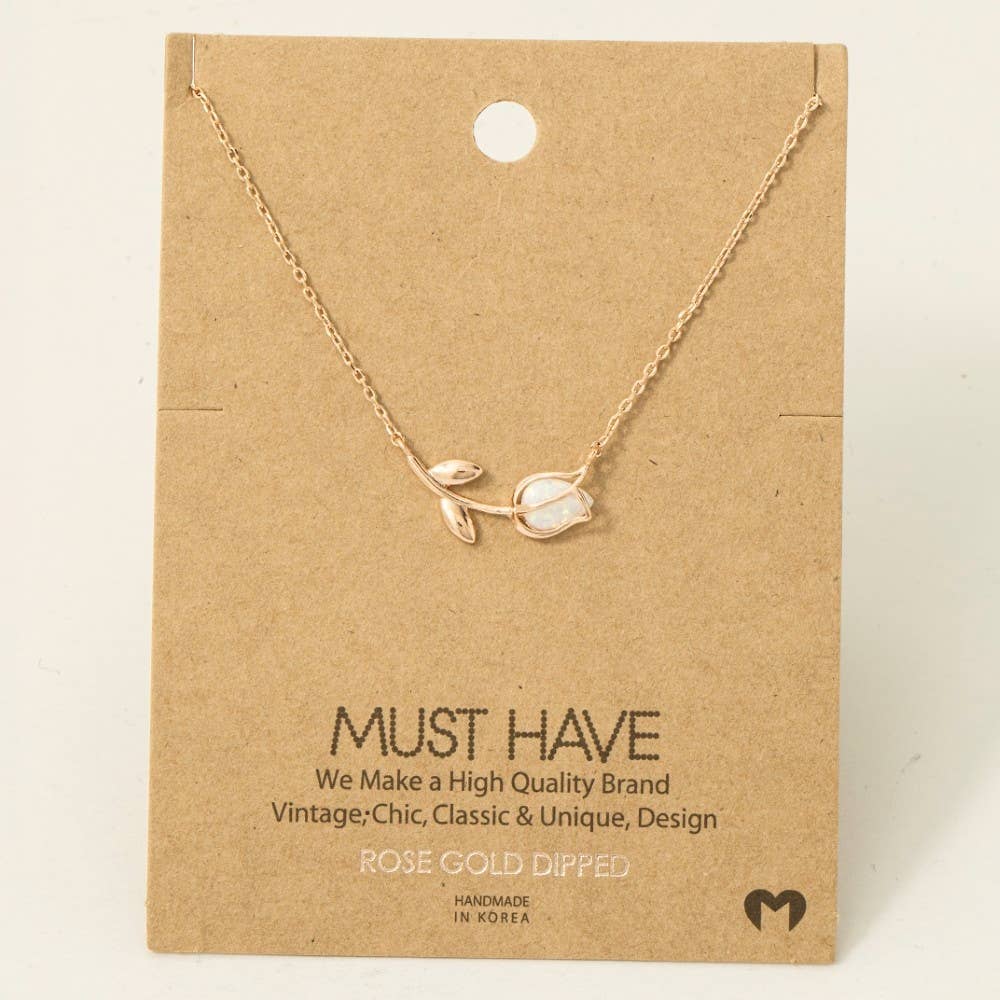 Dainty Tulip Necklace