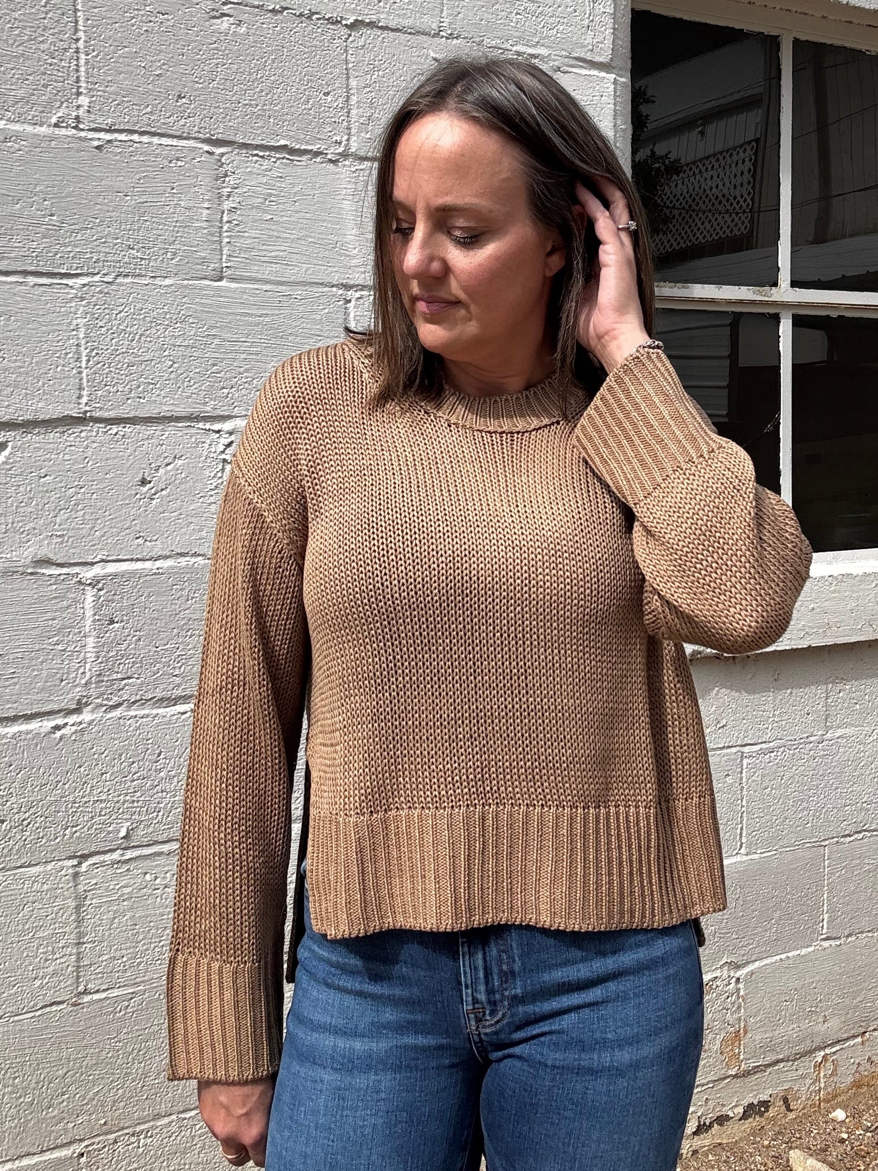 ELAN Margot Ribbed Sweater