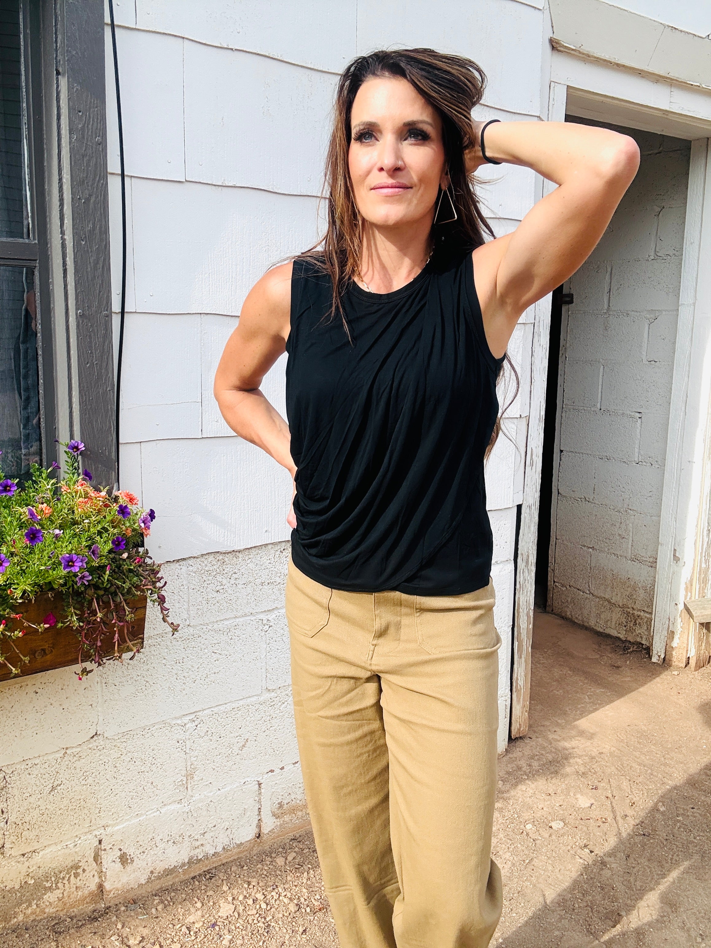 ELAN Drapey Tank Top