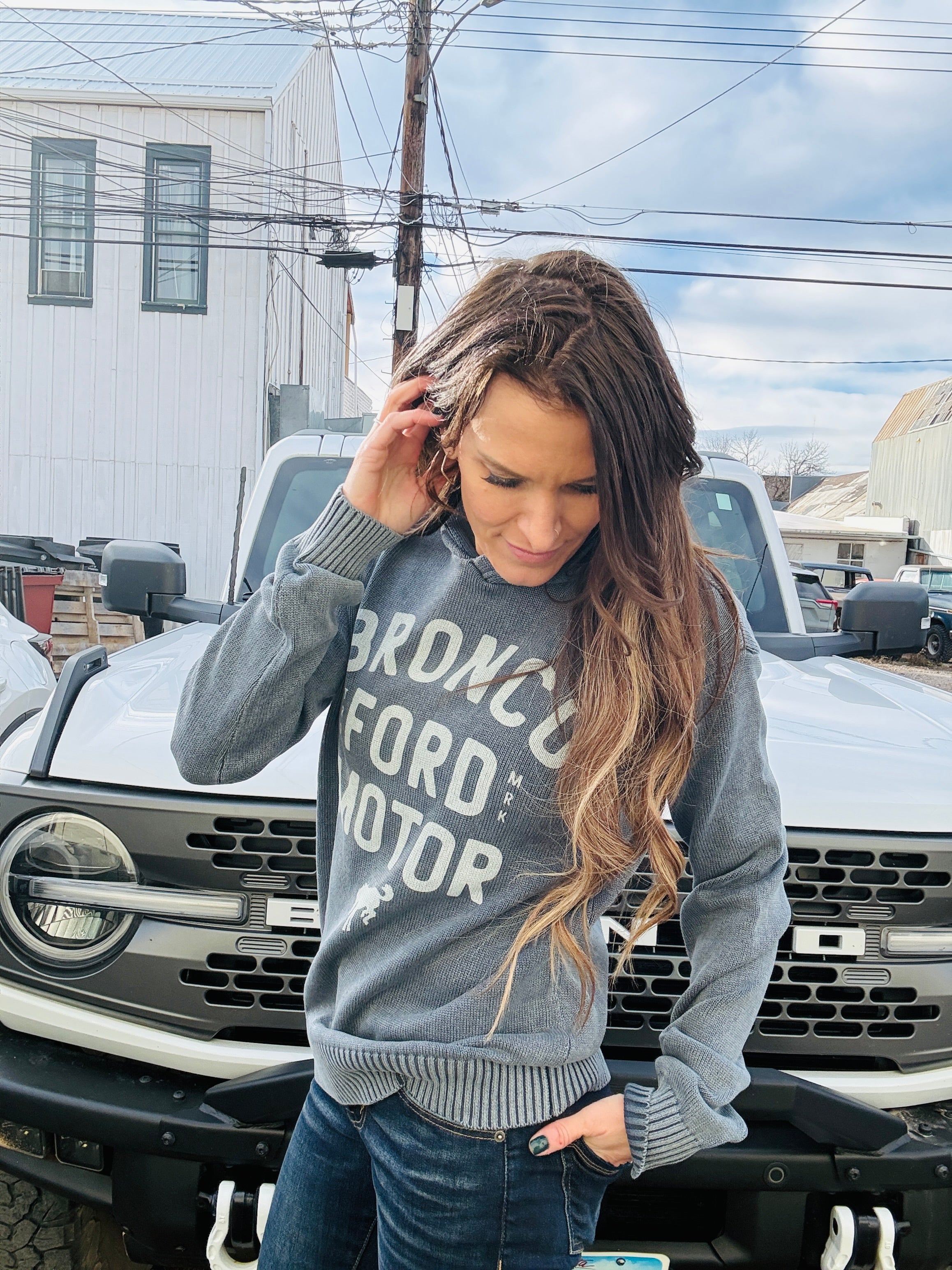 American Needle Bronco Sweater Hoodie