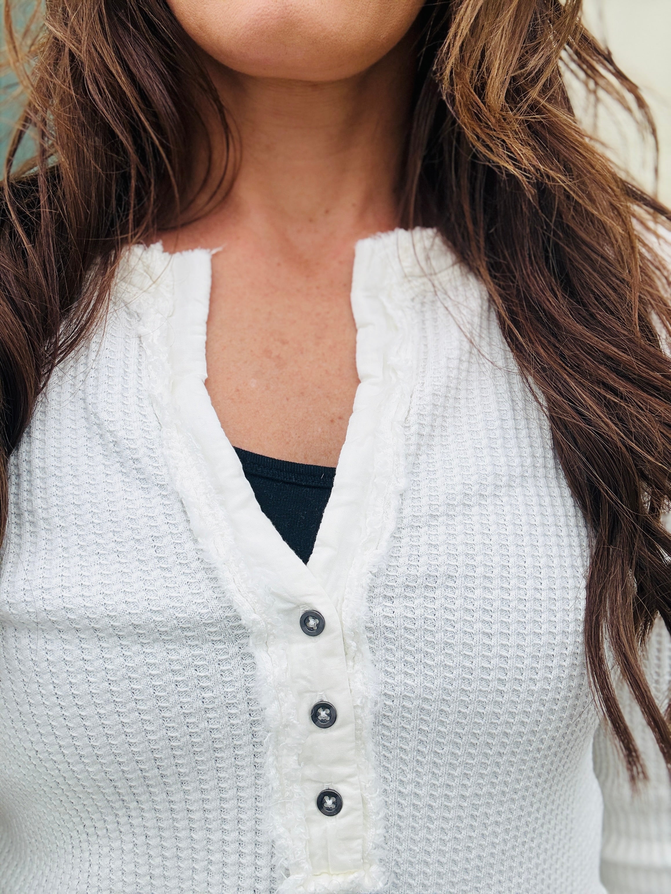 DYLAN Brooks Button Top