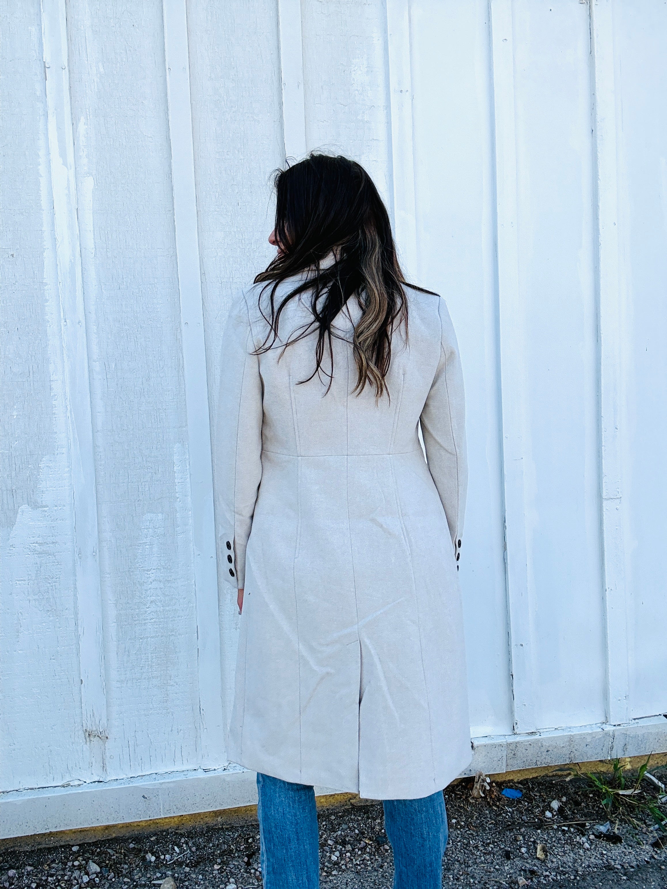 Brooklyn Oversized Twill Coat