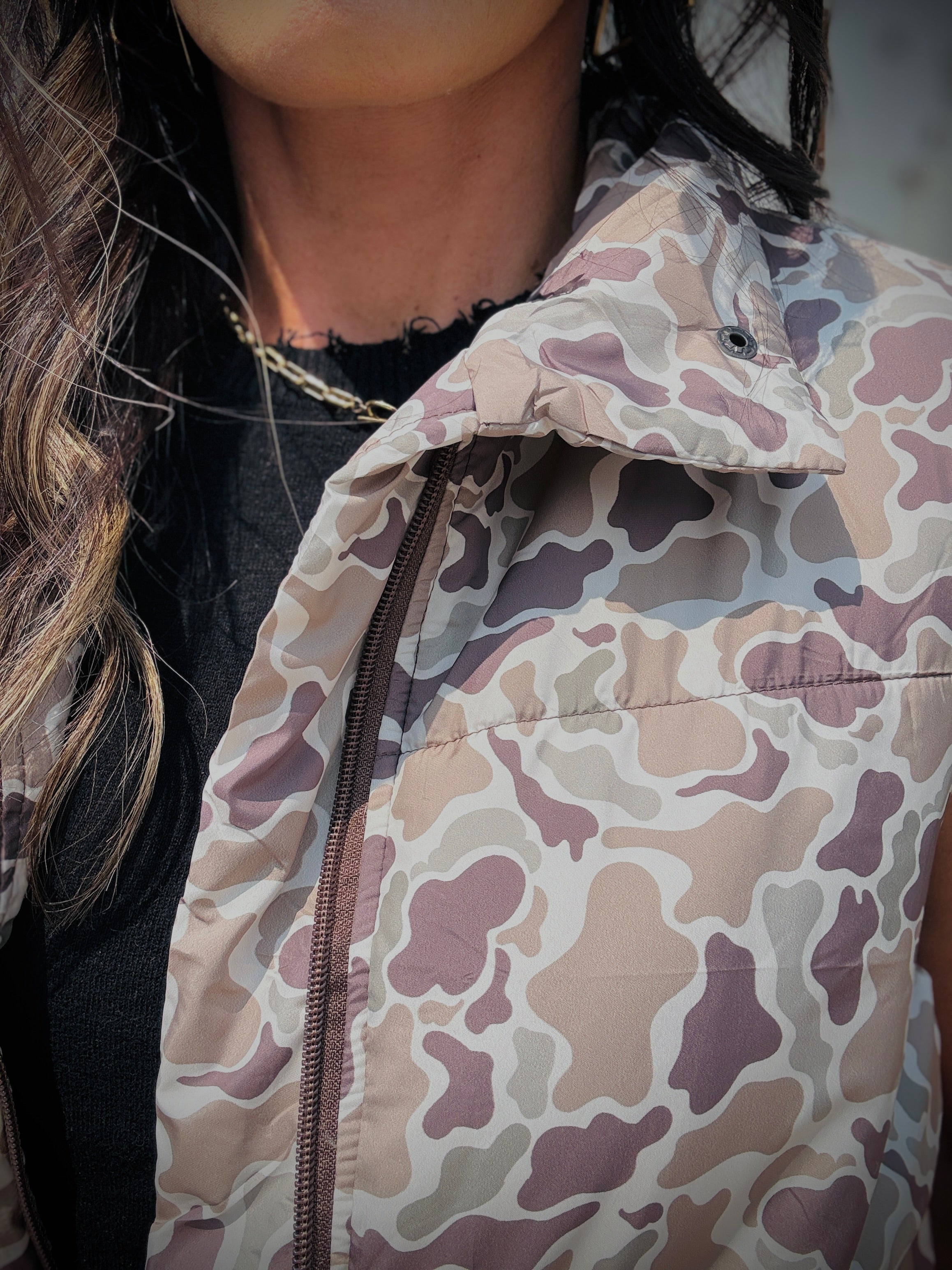 BIRDIE Camo Puffer Vest