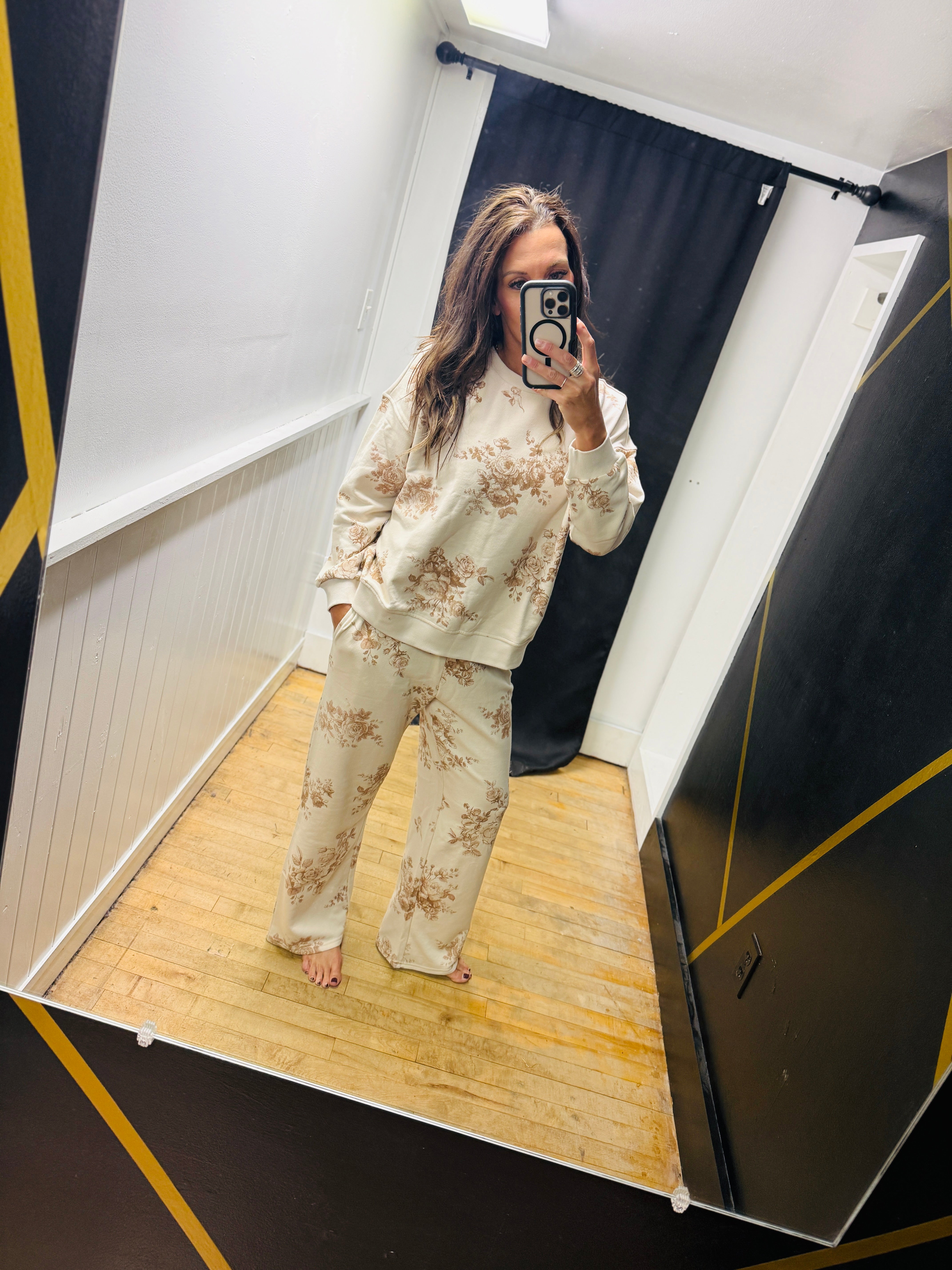 Floral Toile Lounge Pants
