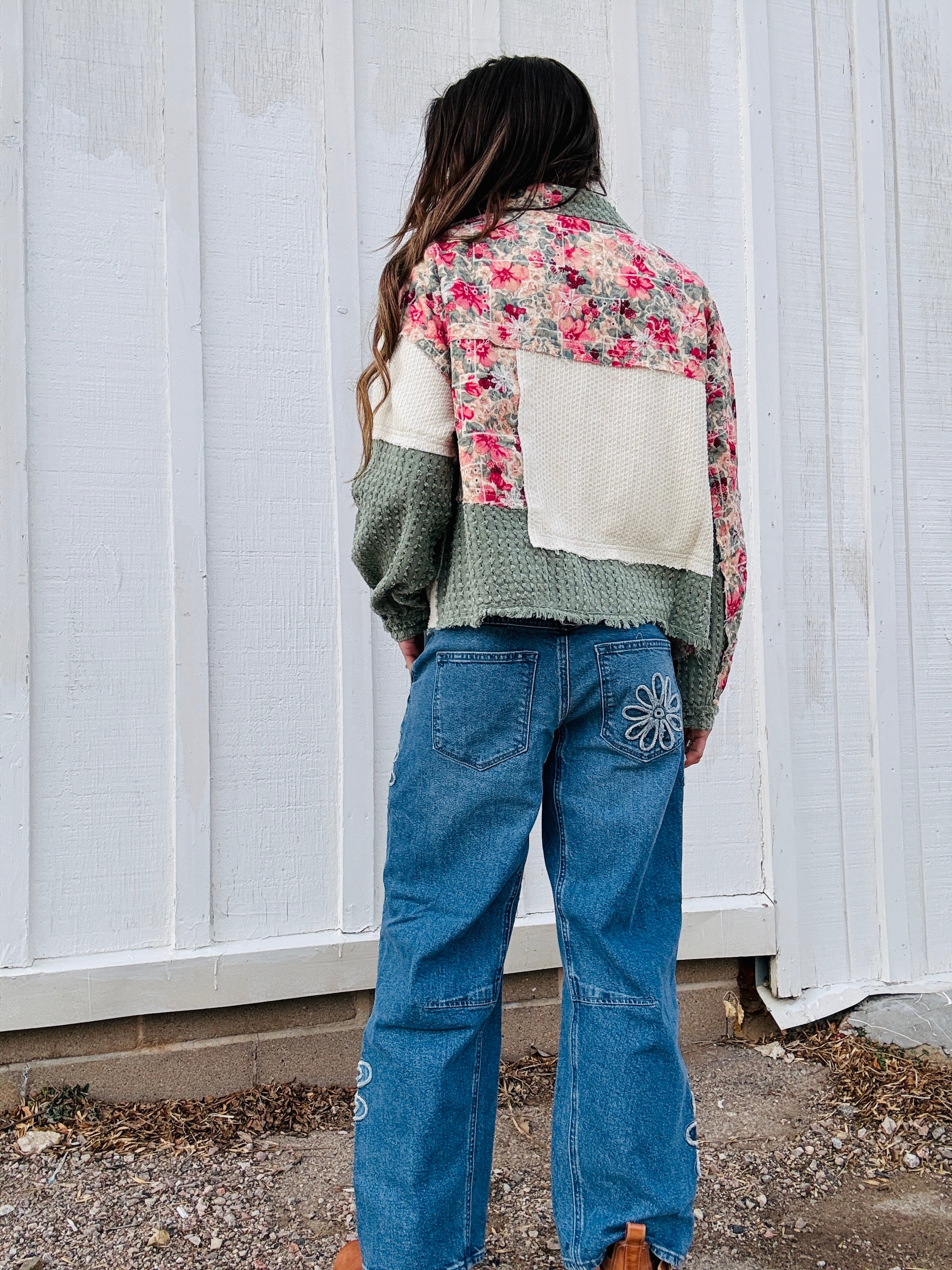 Driftwood Barbie Barrel x Daisy Patchwork