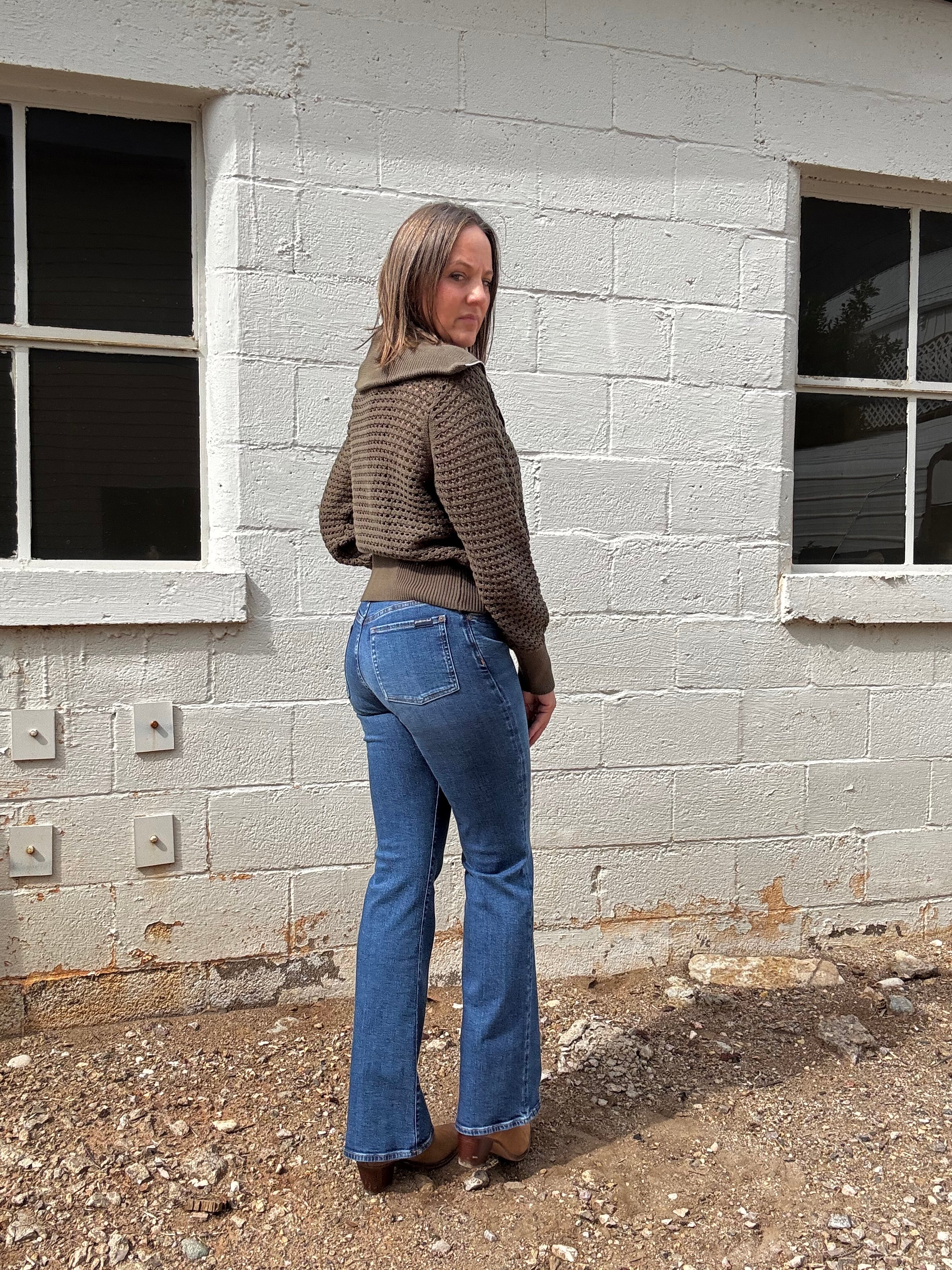 ELAN Maise Zip Knit