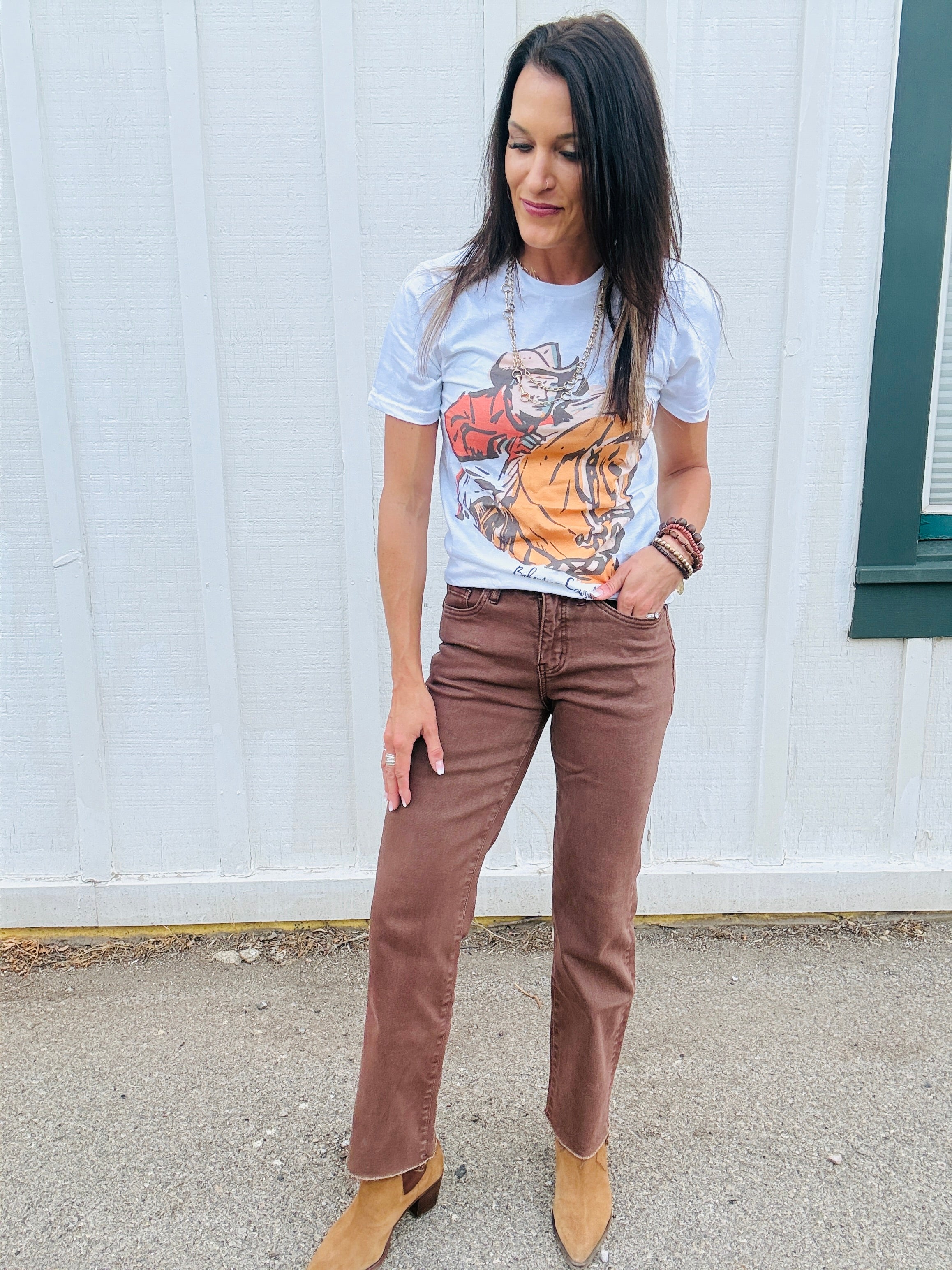 MICA HR Ankle Straight in Tobacco