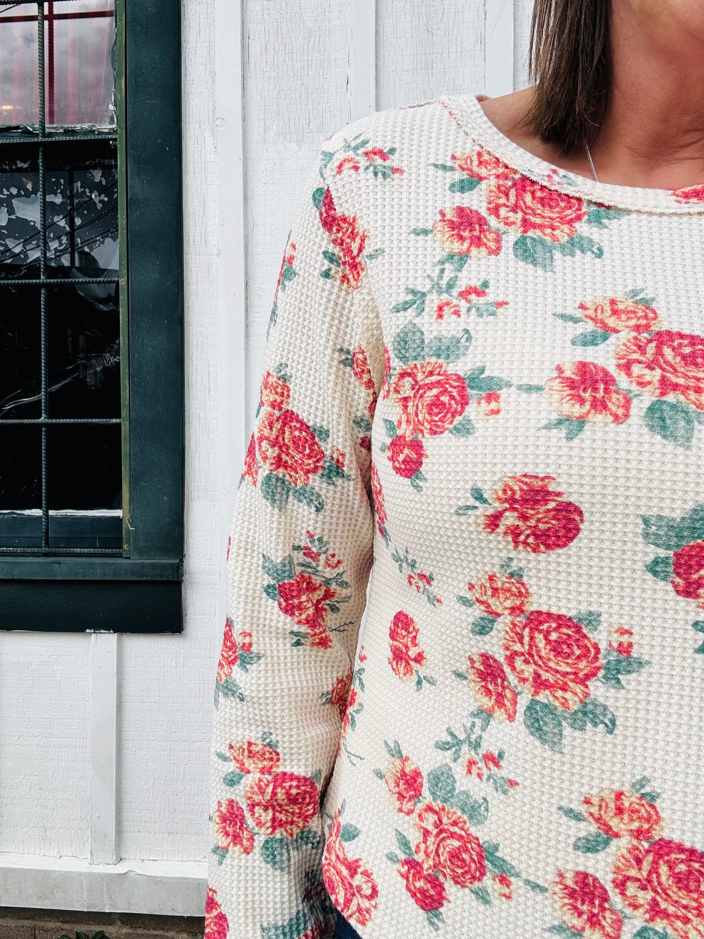 Annie Floral Thermal Top