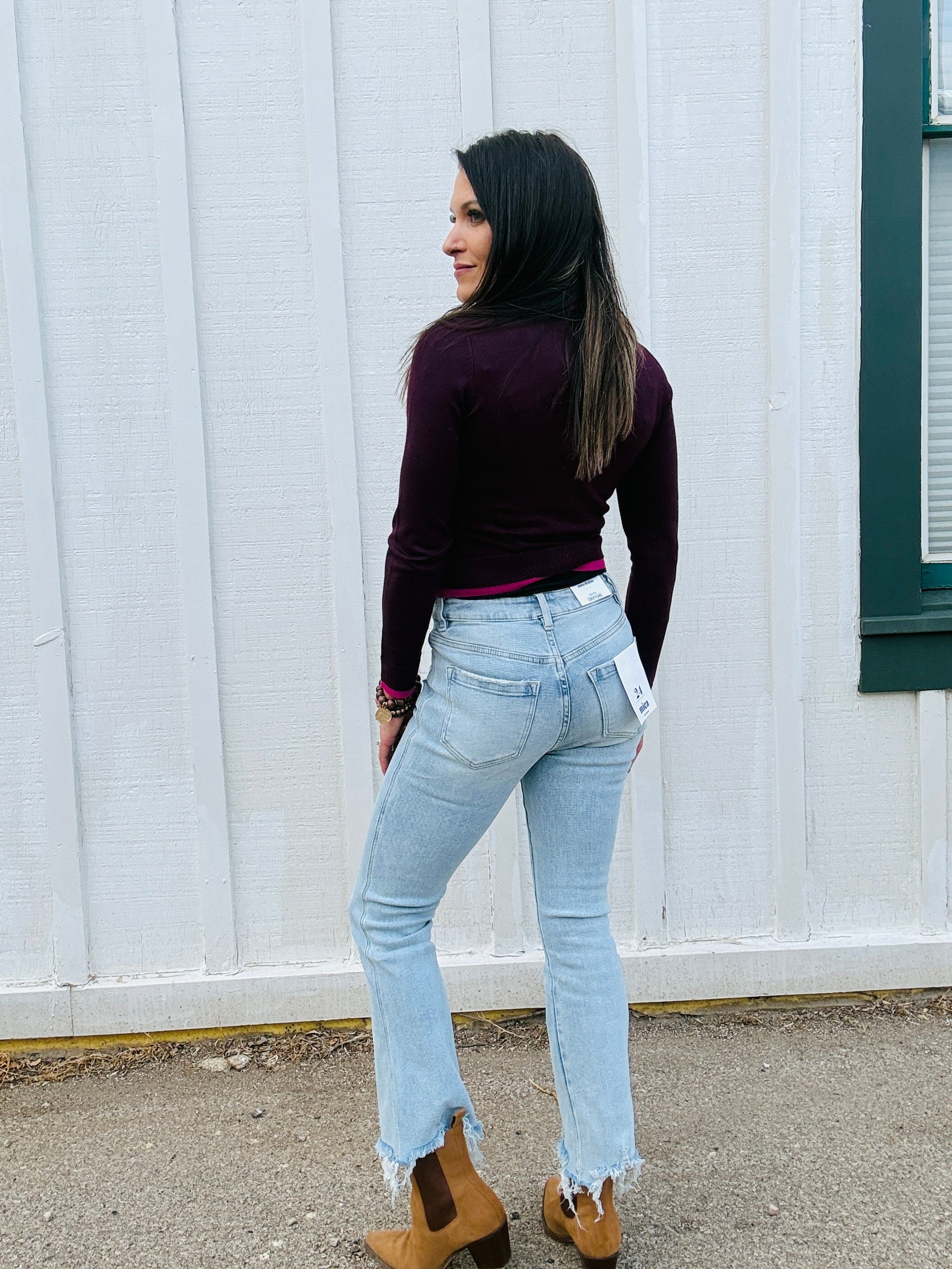 MICA HIGH RISE CROP FLARE