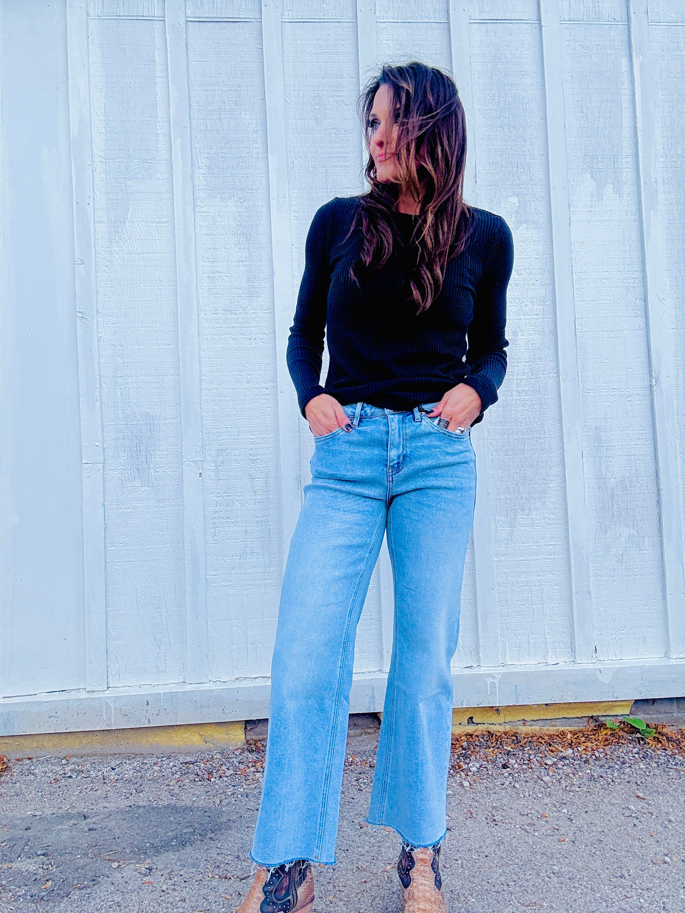 MICA HR Koi Cropped Wide Leg