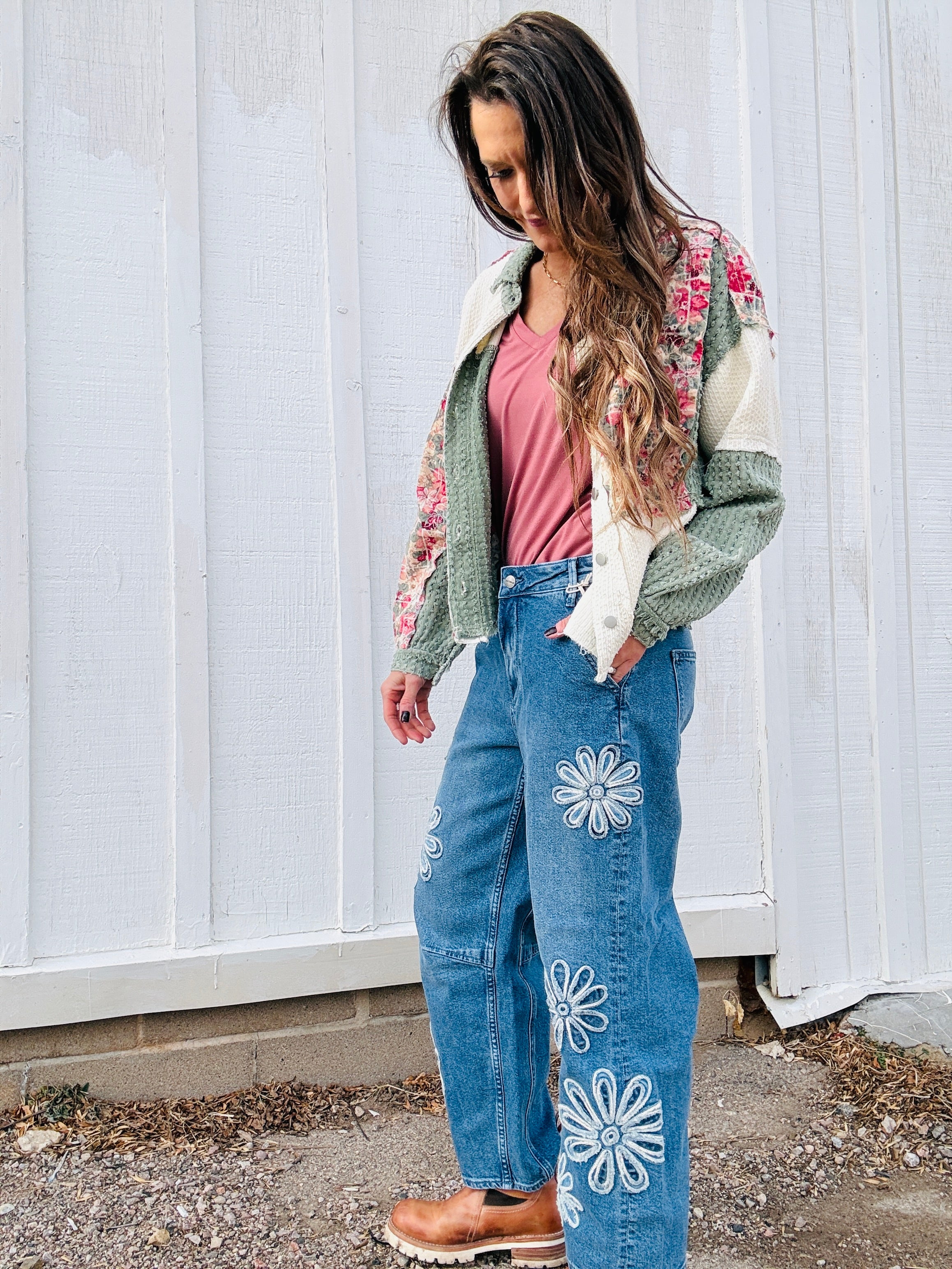 Driftwood Barbie Barrel x Daisy Patchwork