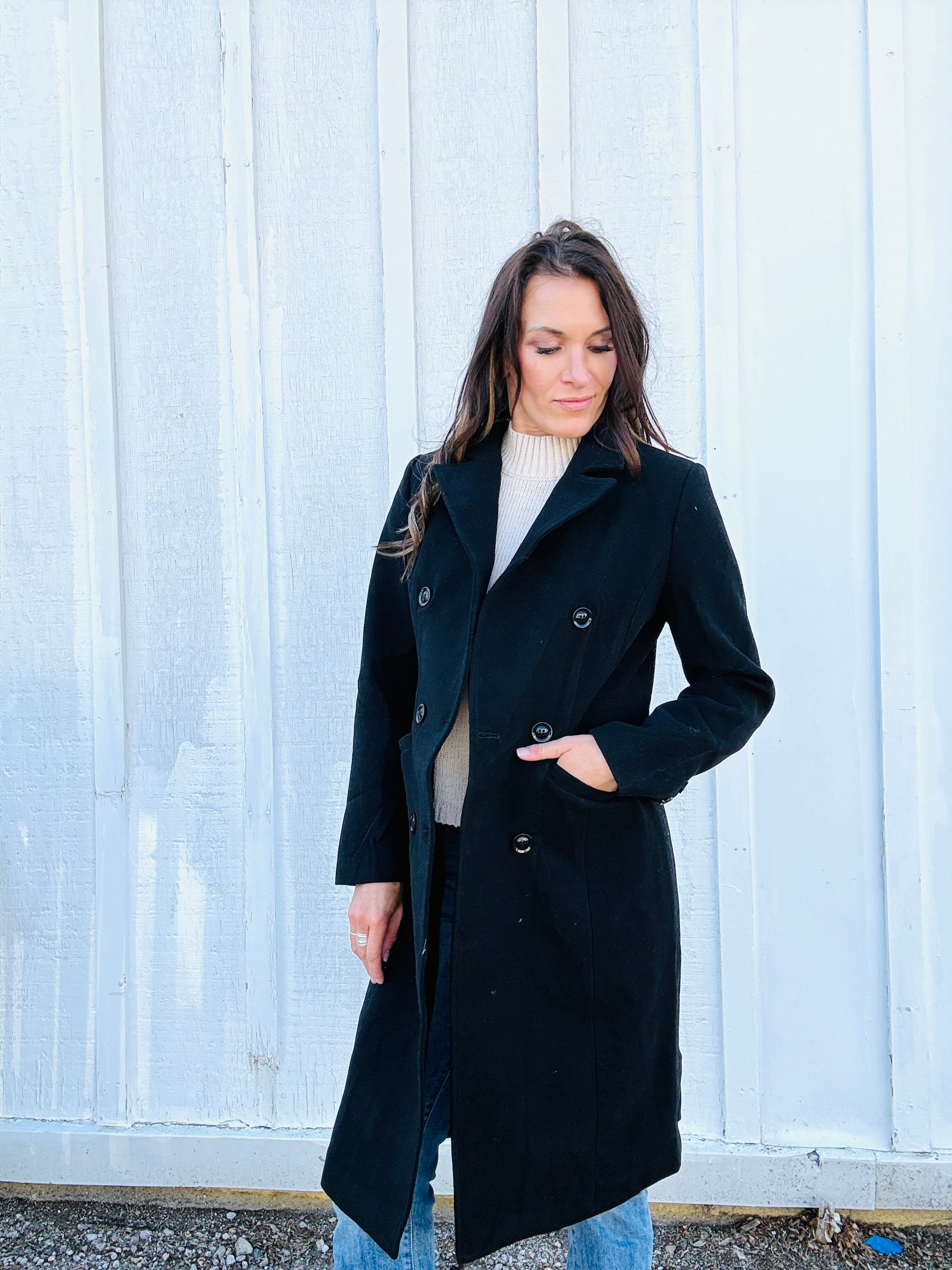 Brooklyn Oversized Twill Coat
