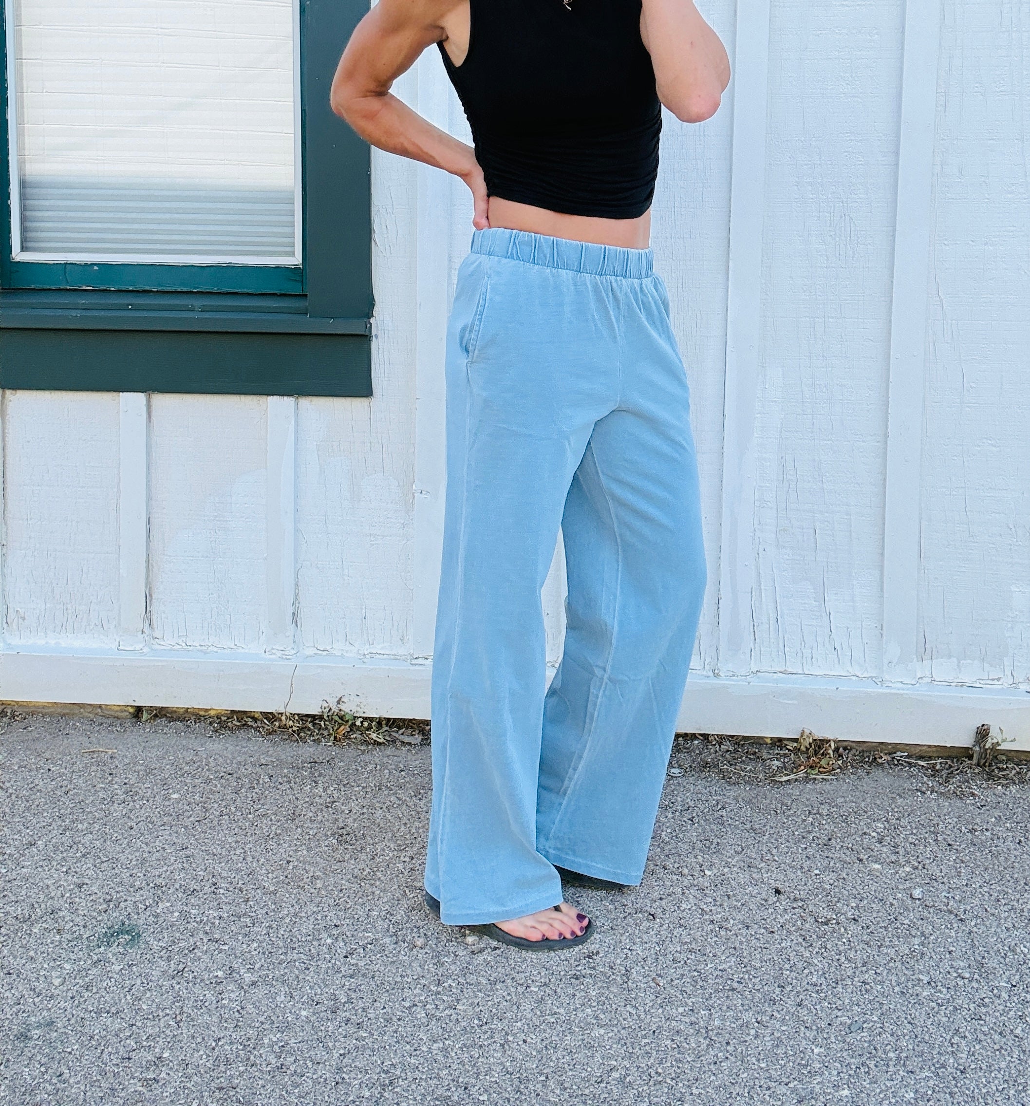 Celeste Washed Knit Bottoms