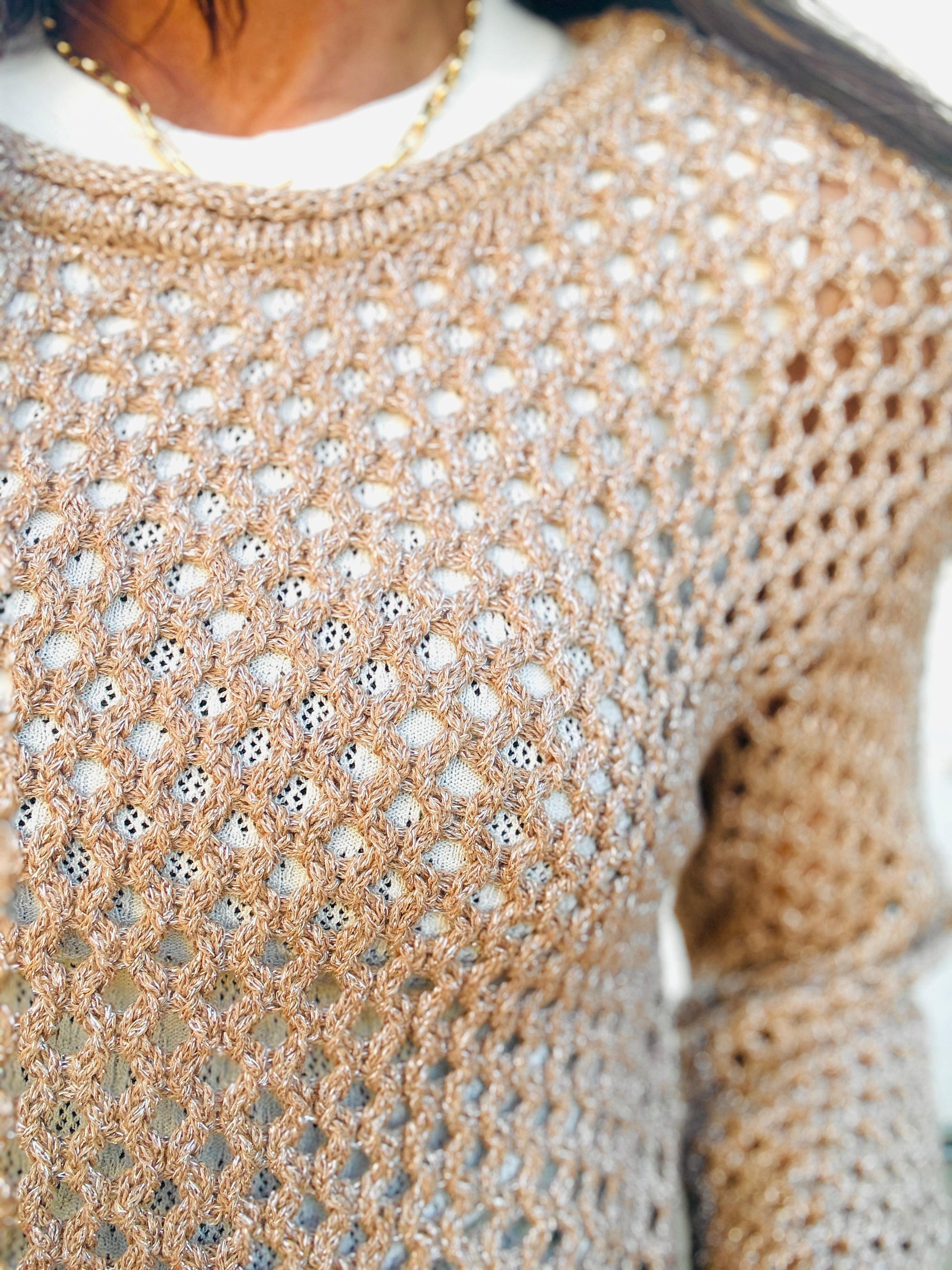 Z Supply Cala Shimmer Crochet Sweater