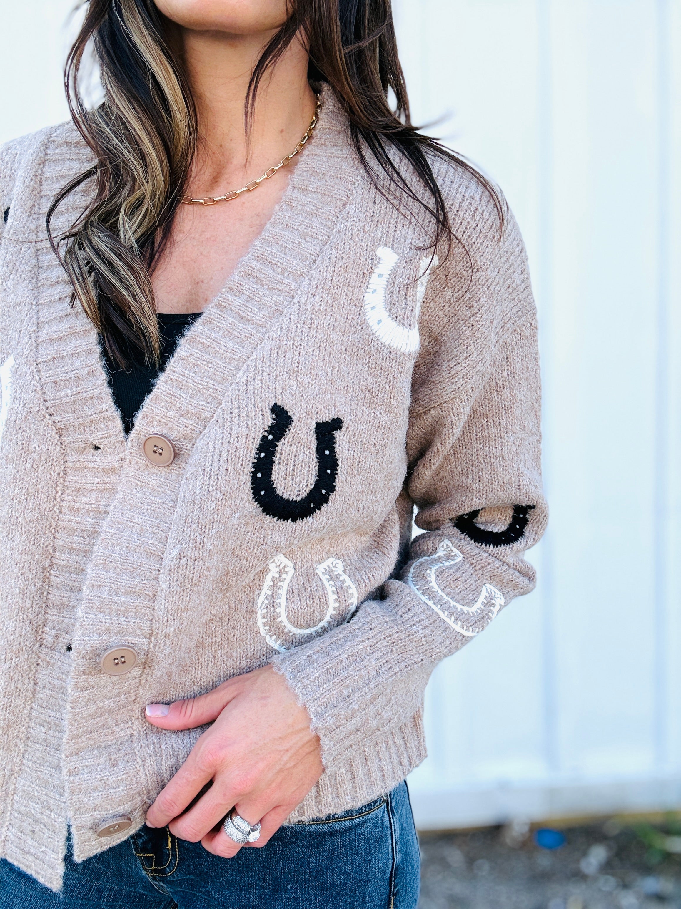 Lucky Horseshoe Cardigan