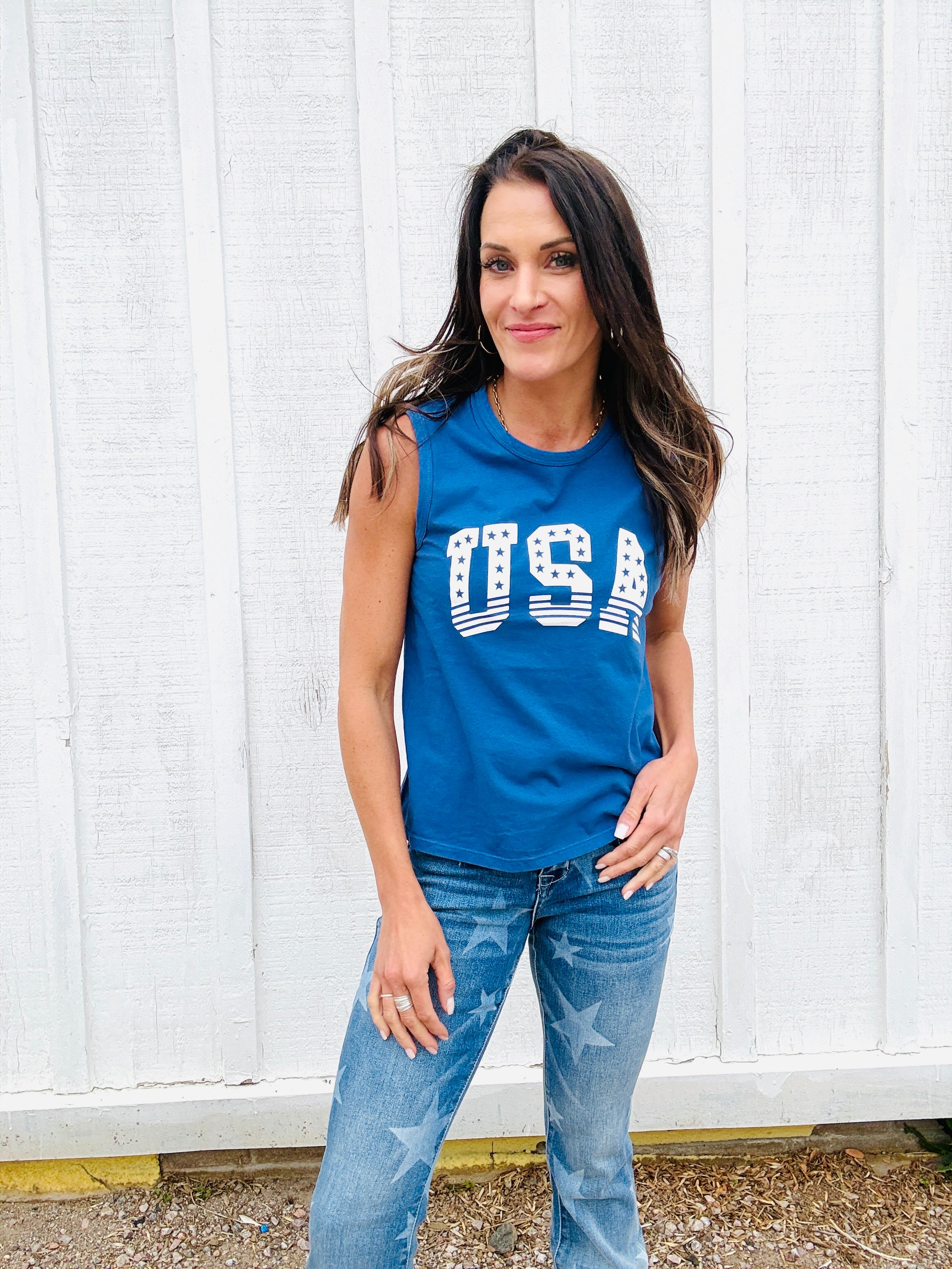 Z Supply Stars & Stripes Muscle Tank