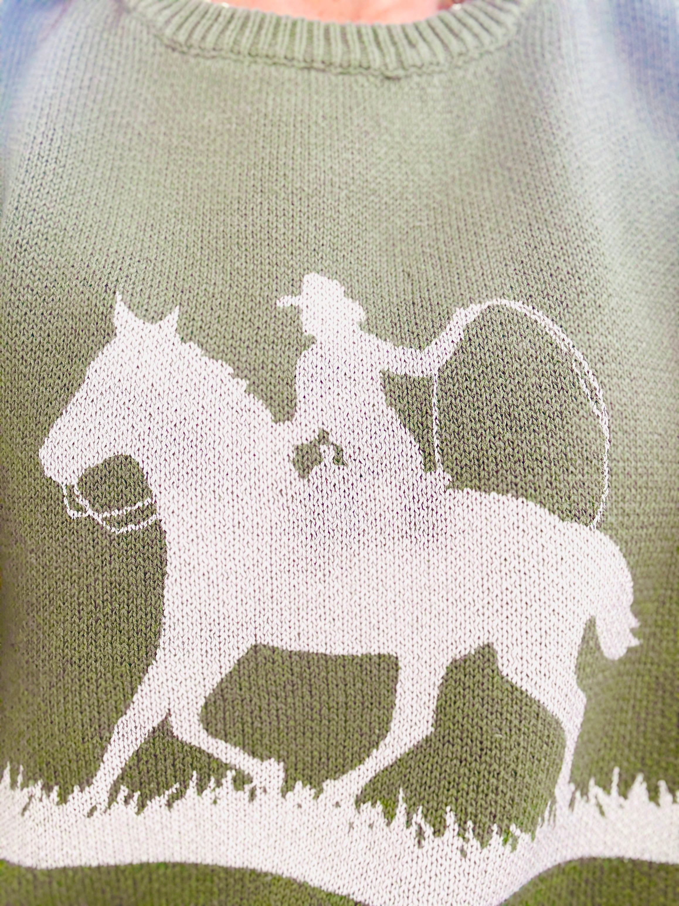 Horse Cap Sleeve Top