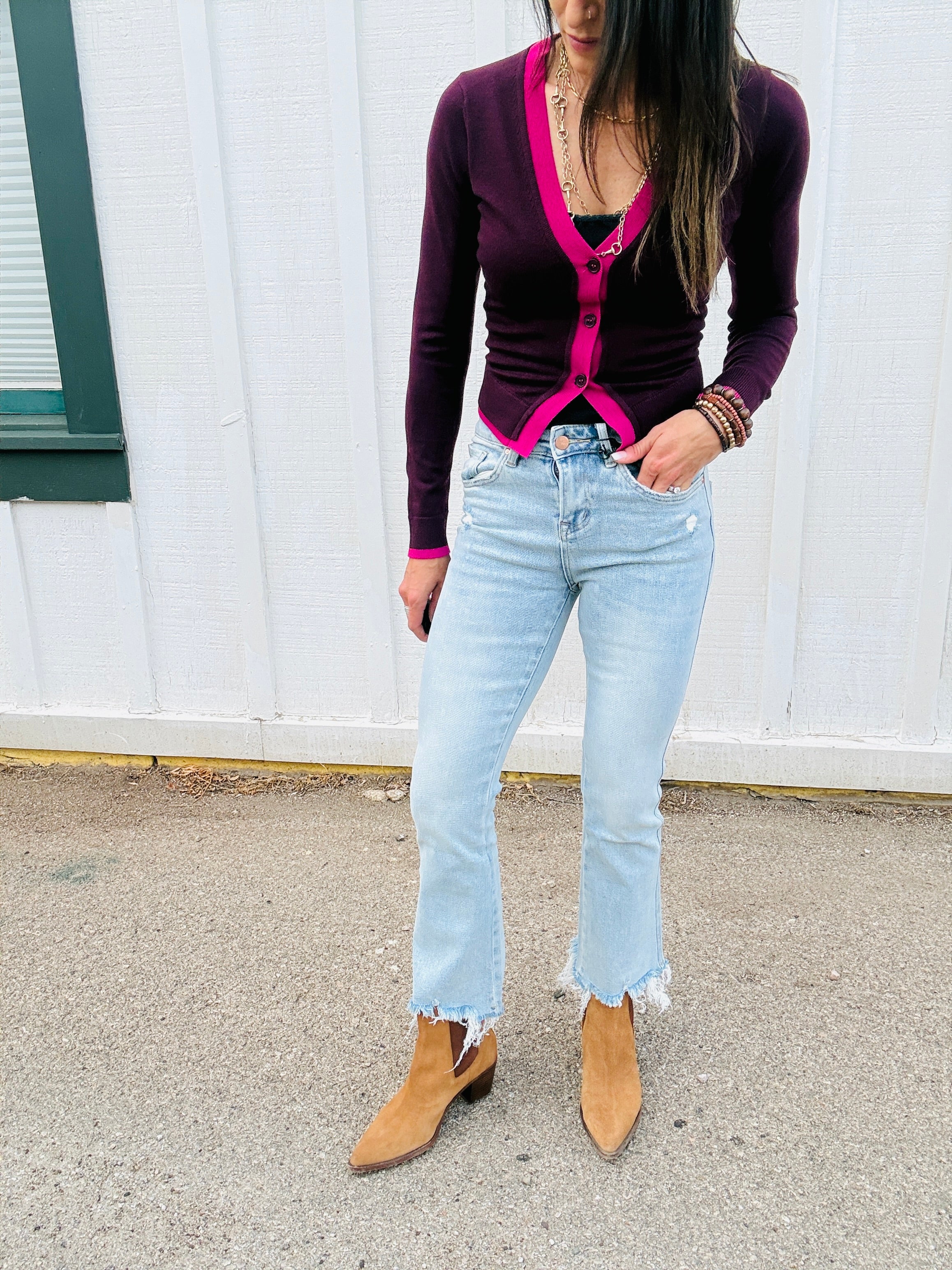 MICA HIGH RISE CROP FLARE