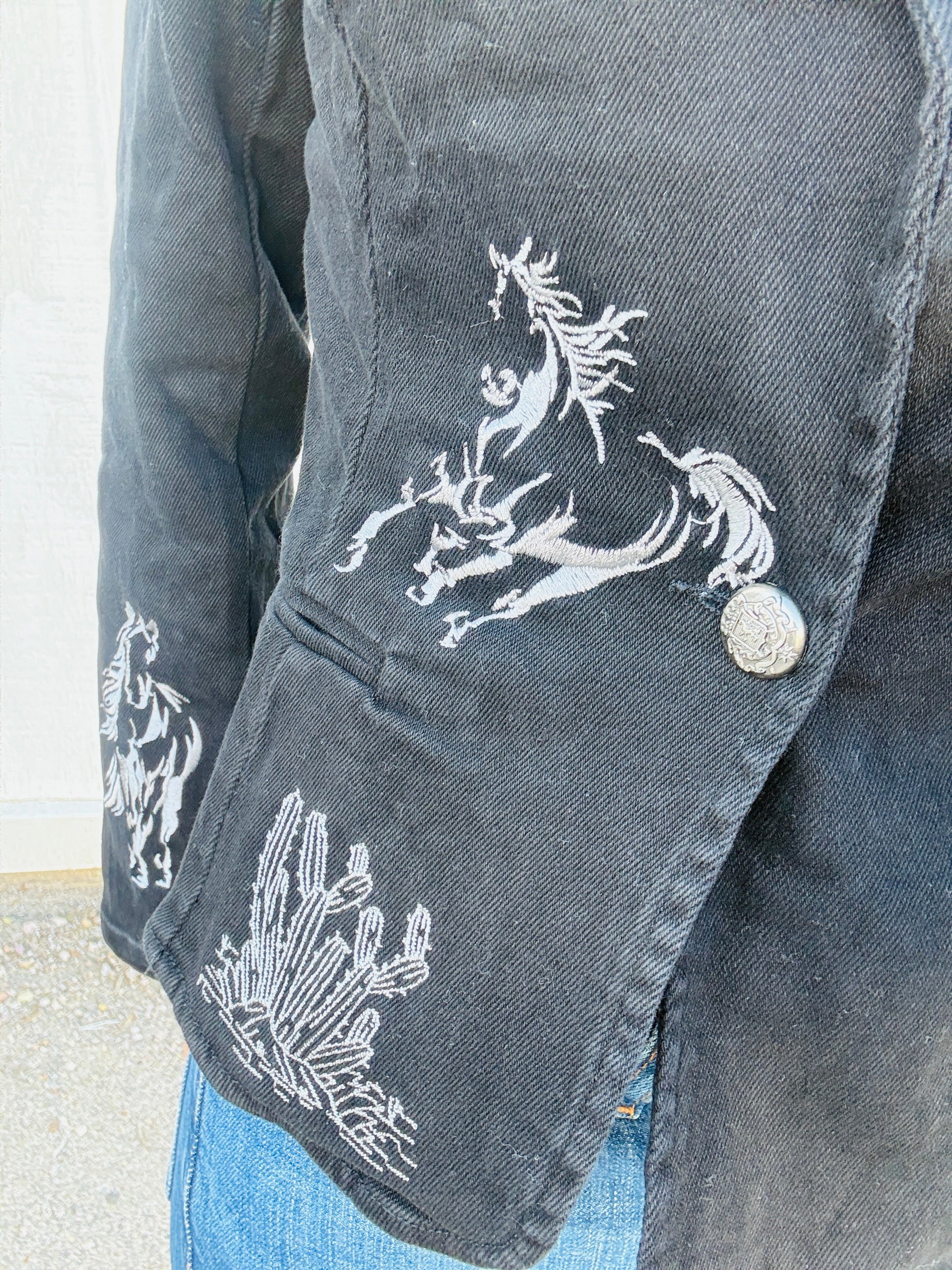 Lexie Western Denim Blazer