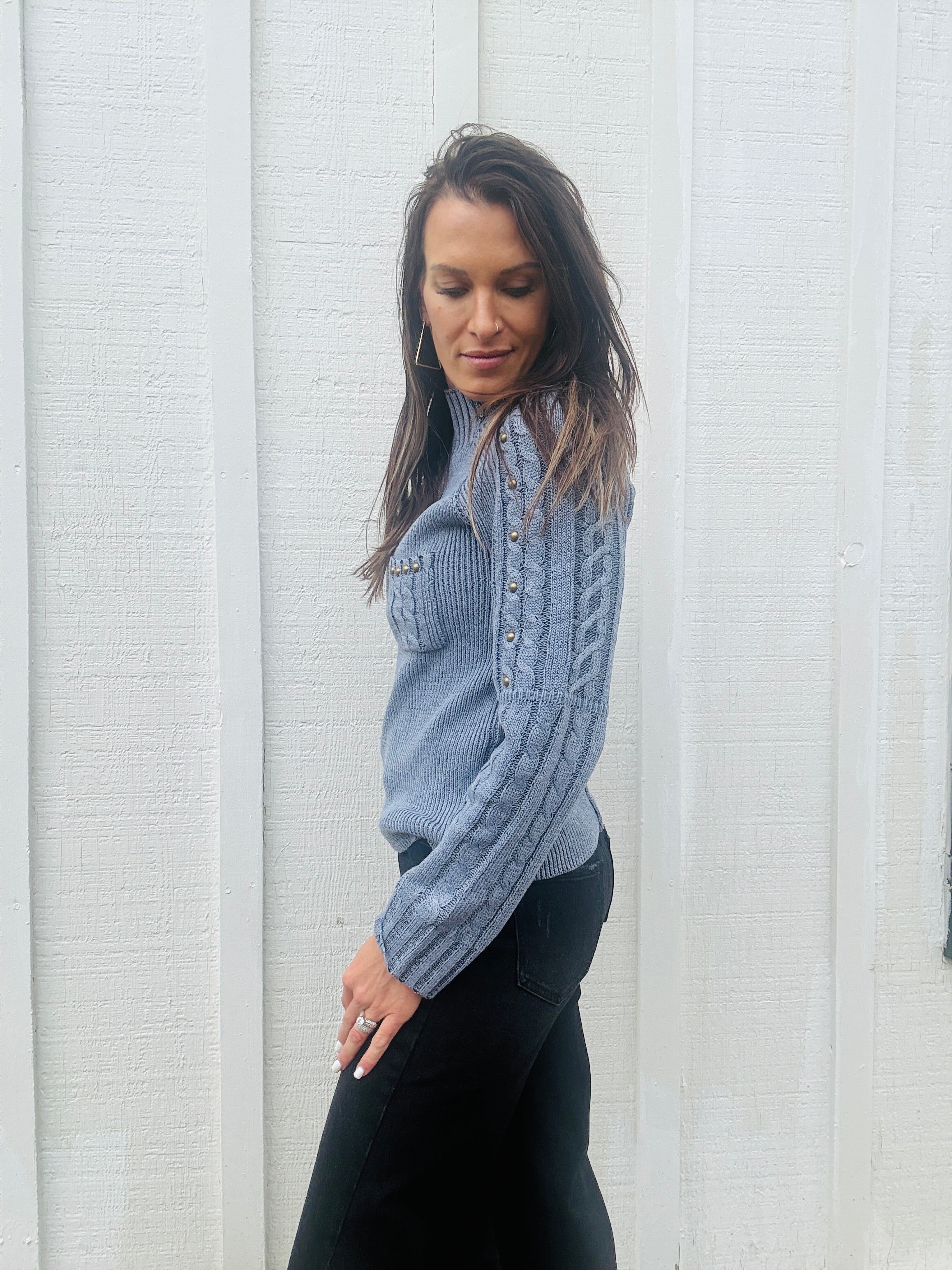 POL Stud Sweater