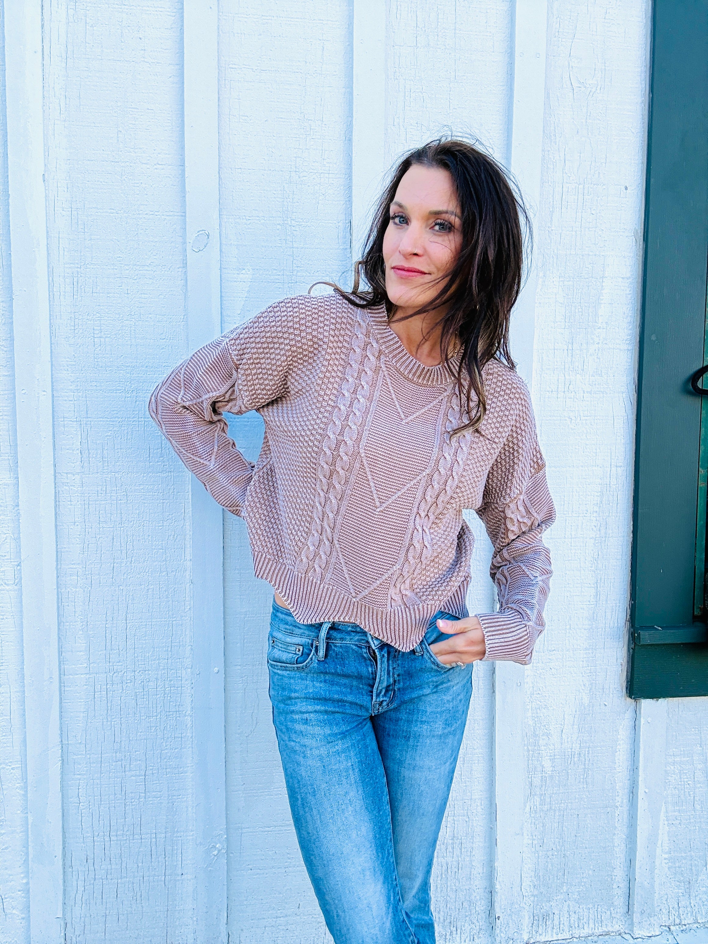 Verity Textured Knit Sweater