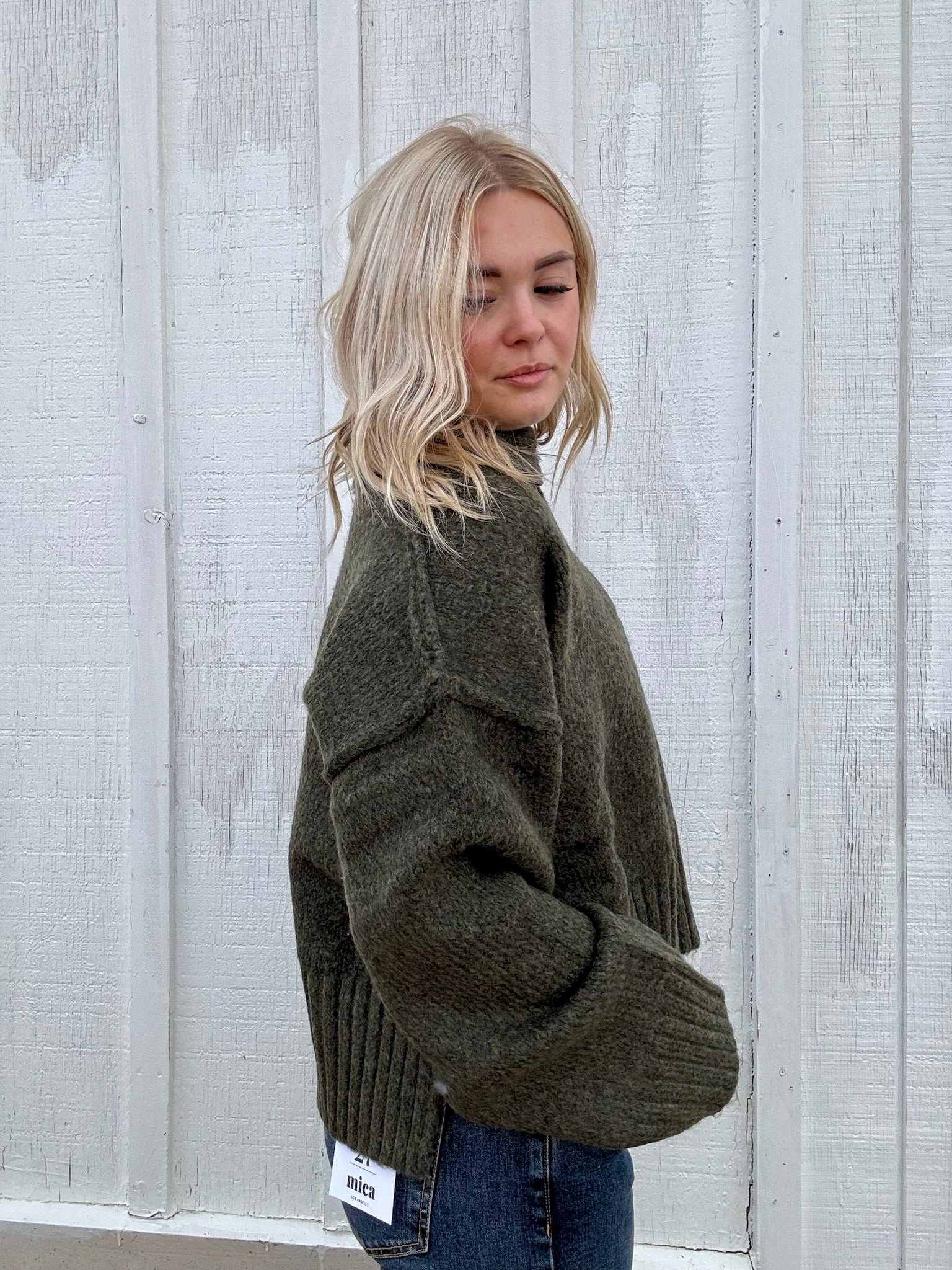 Polo Collar Cloud Sweater