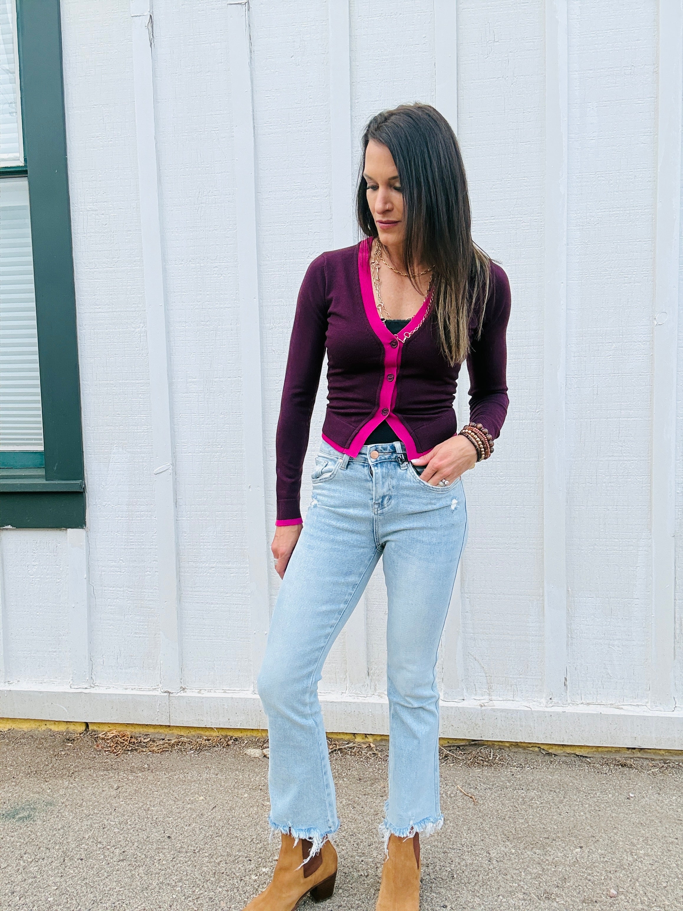 MICA HIGH RISE CROP FLARE