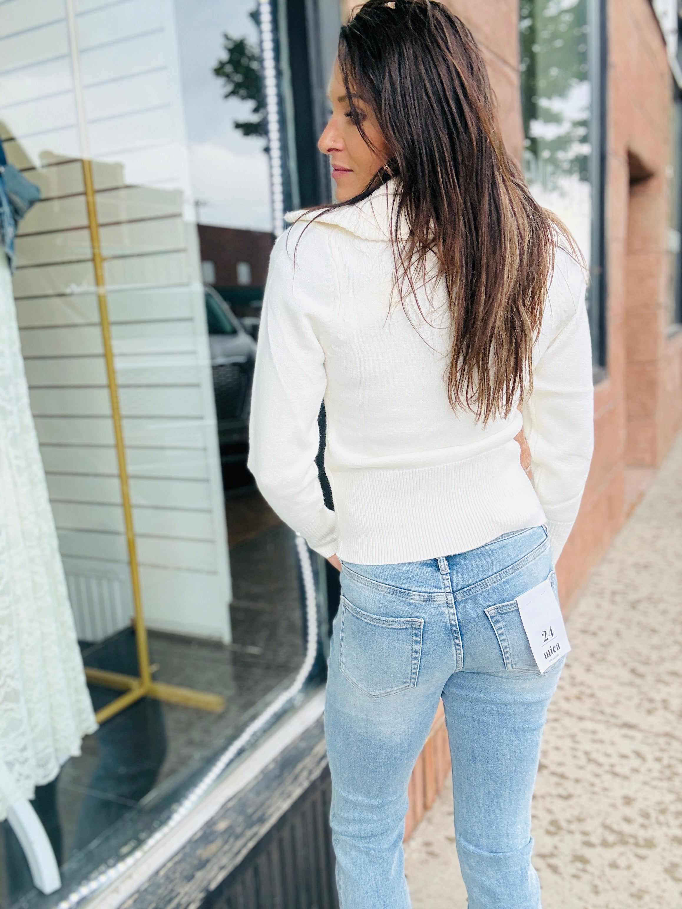 ELAN Double Zip Cardigan