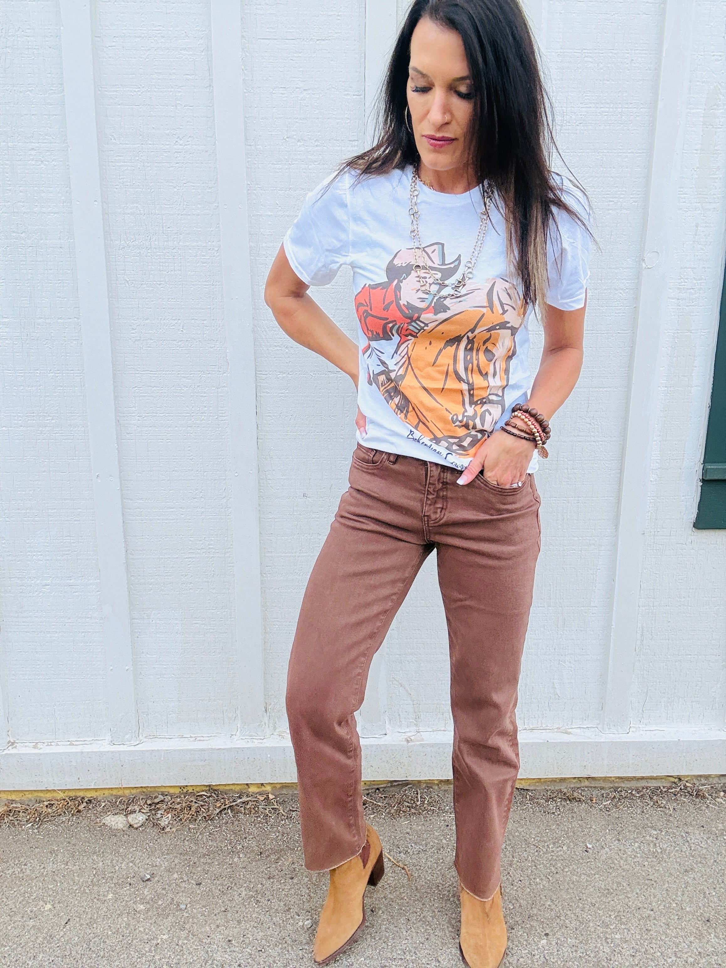 MICA HR Ankle Straight in Tobacco