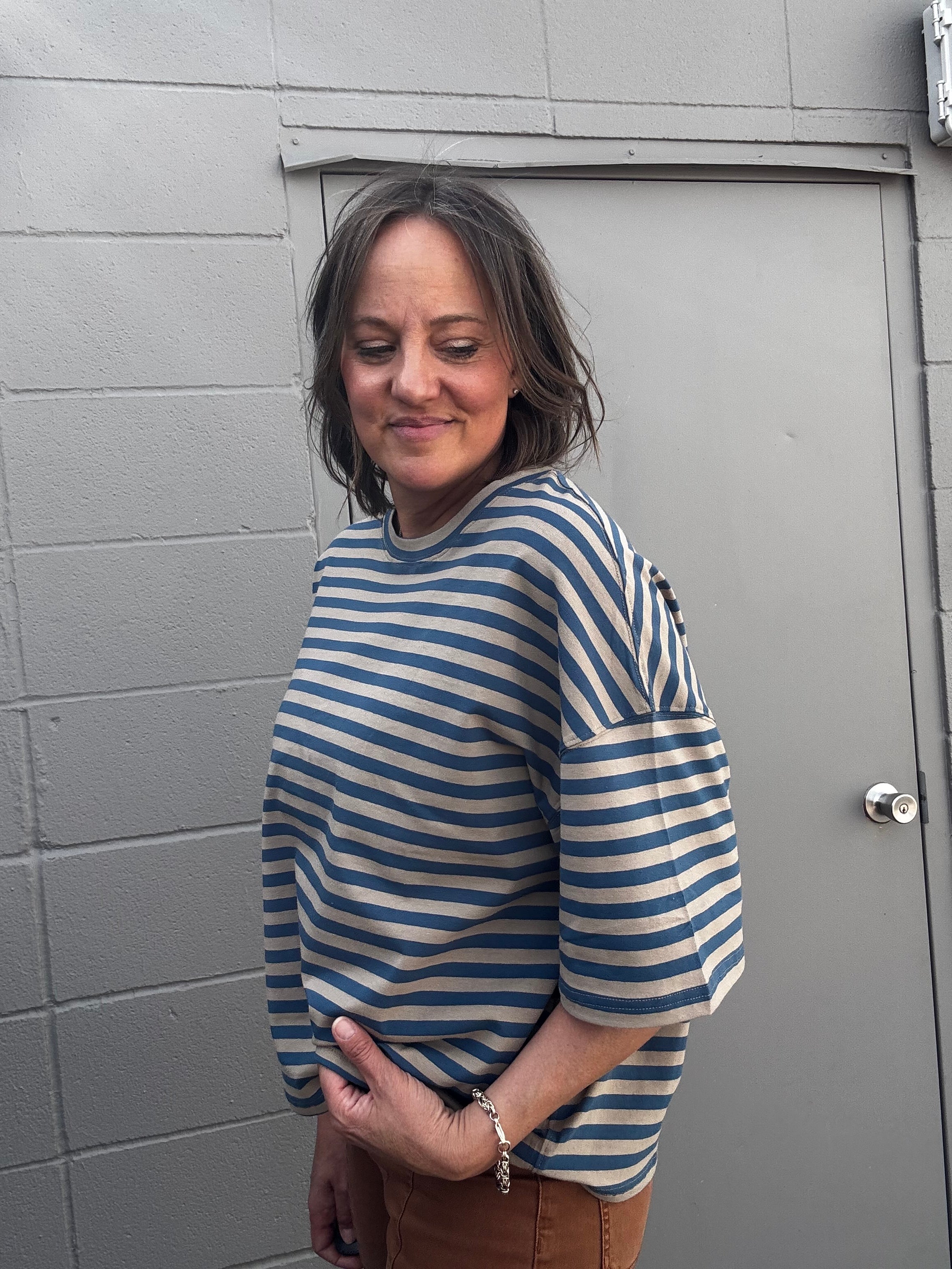 Striped Boyfriend Tee
