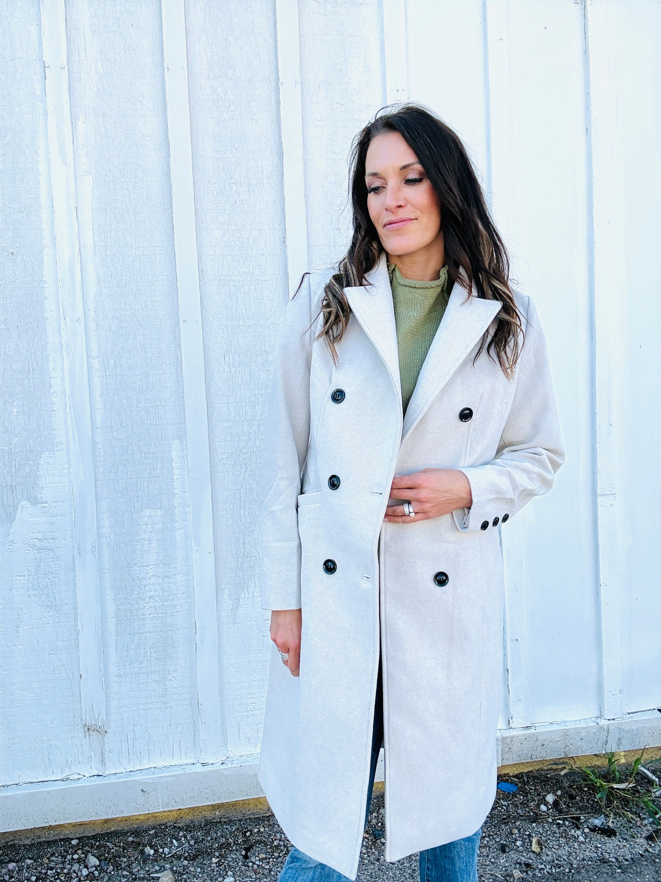 Brooklyn Oversized Twill Coat