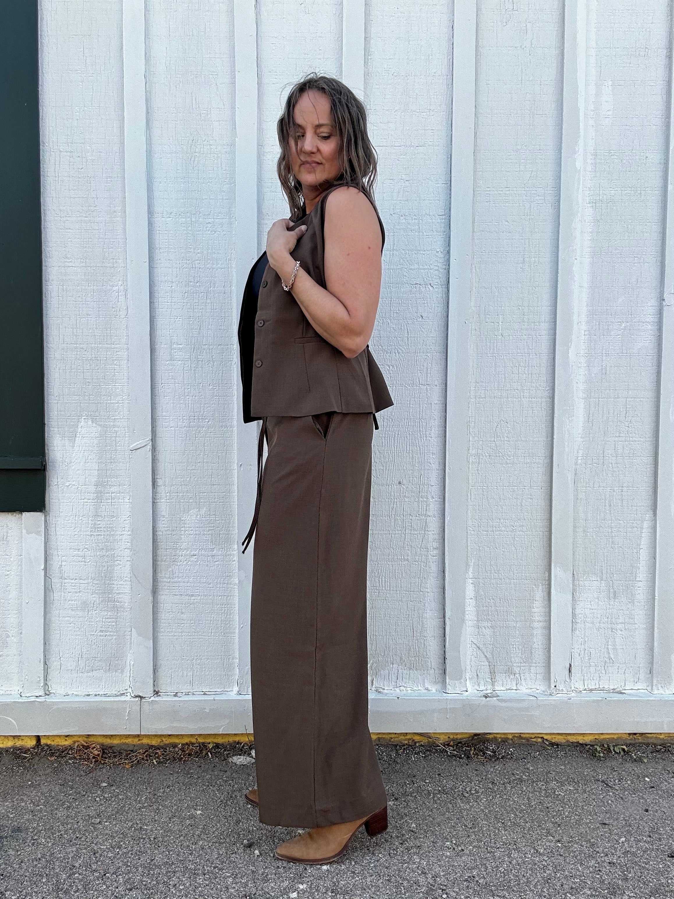 Princess Peplum Tie Vest