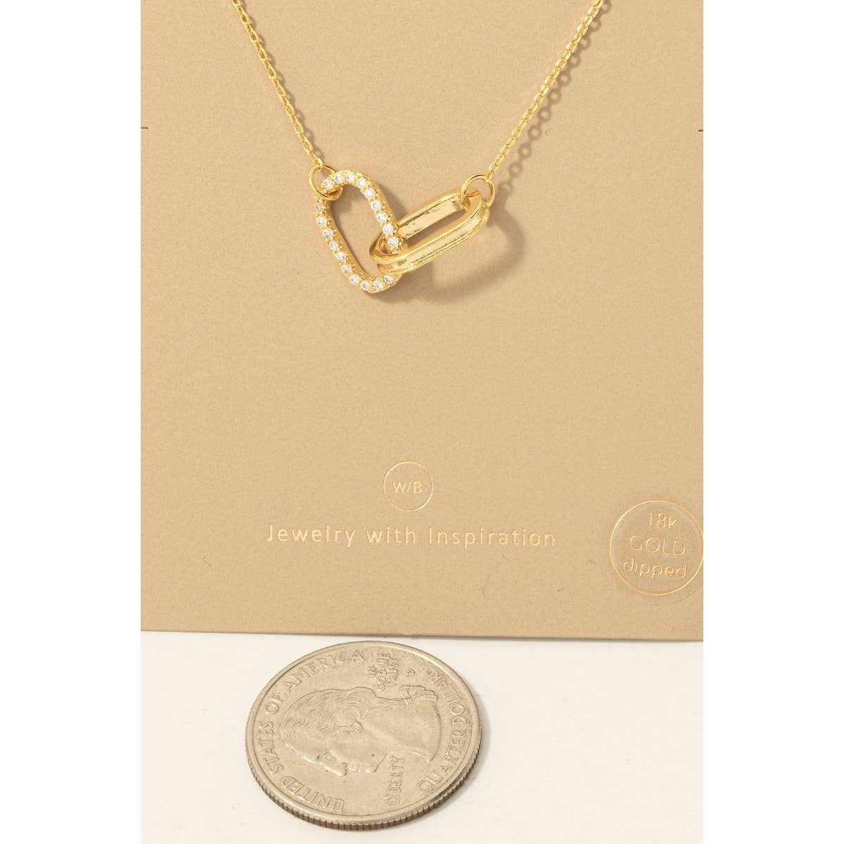 Pave Oval CZ Link Necklace