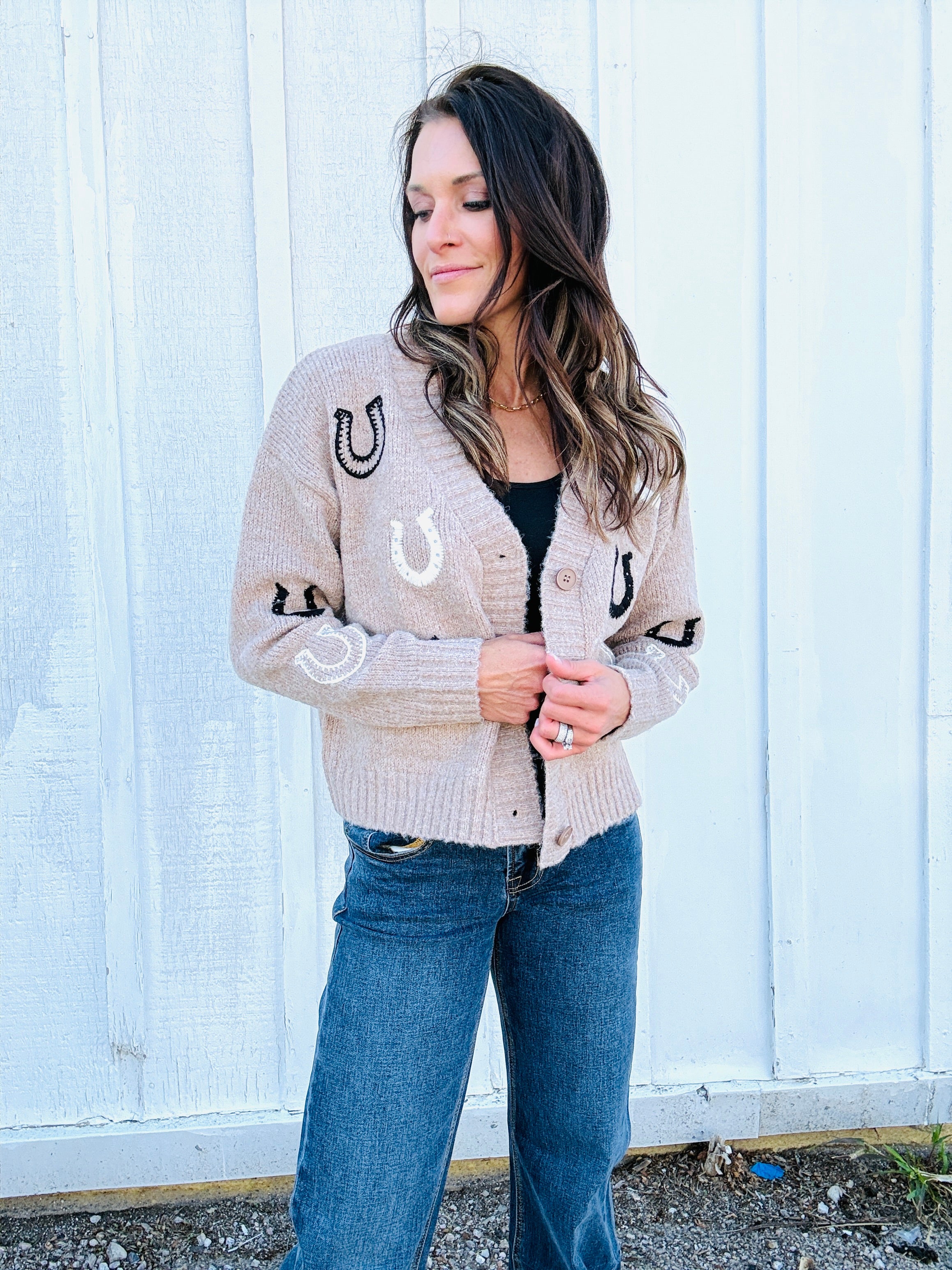 Lucky Horseshoe Cardigan