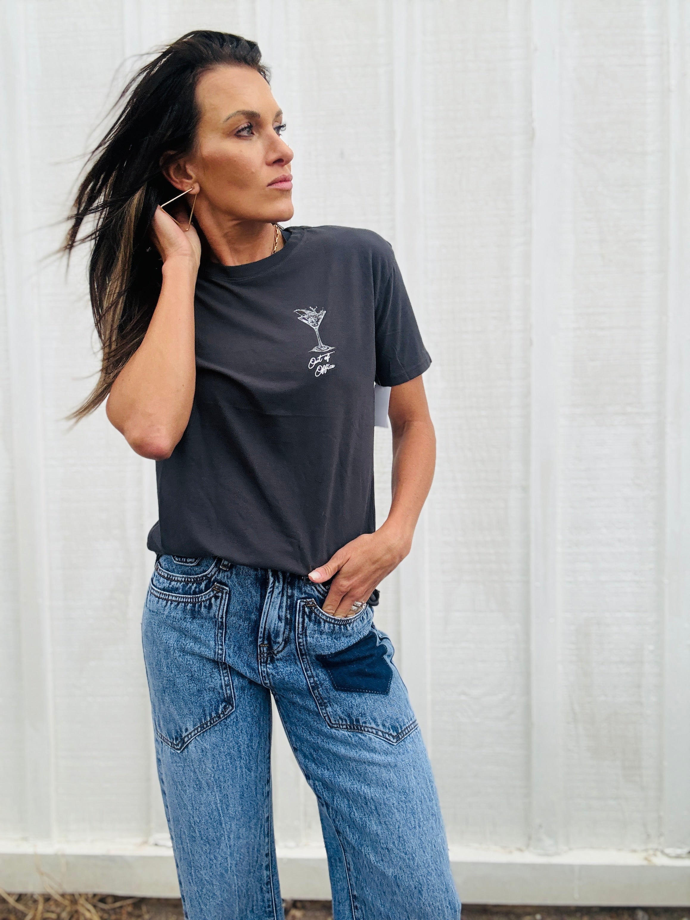 Z Supply Martini Boyfriend Tee