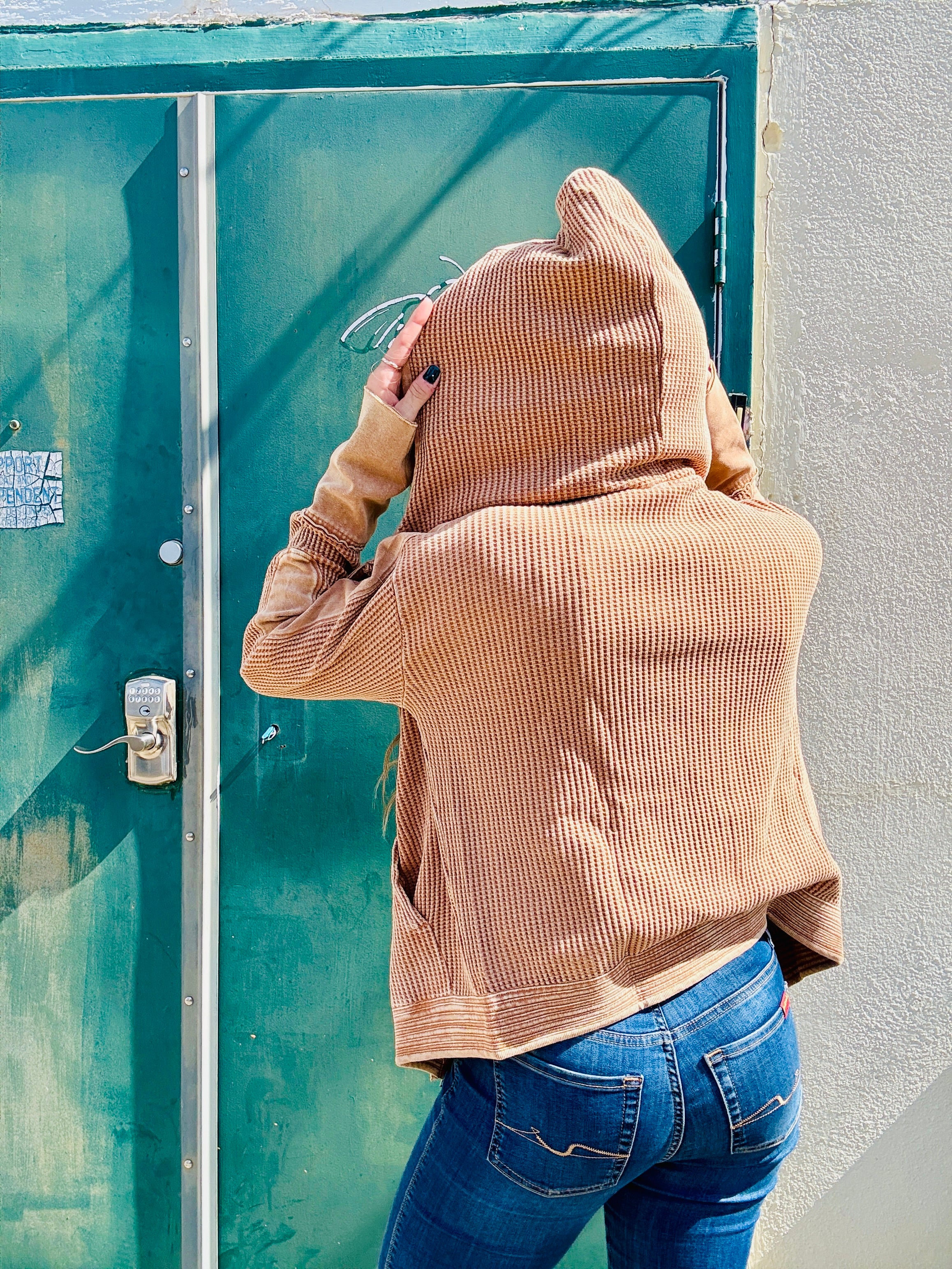 Washed Thermal Hoodie