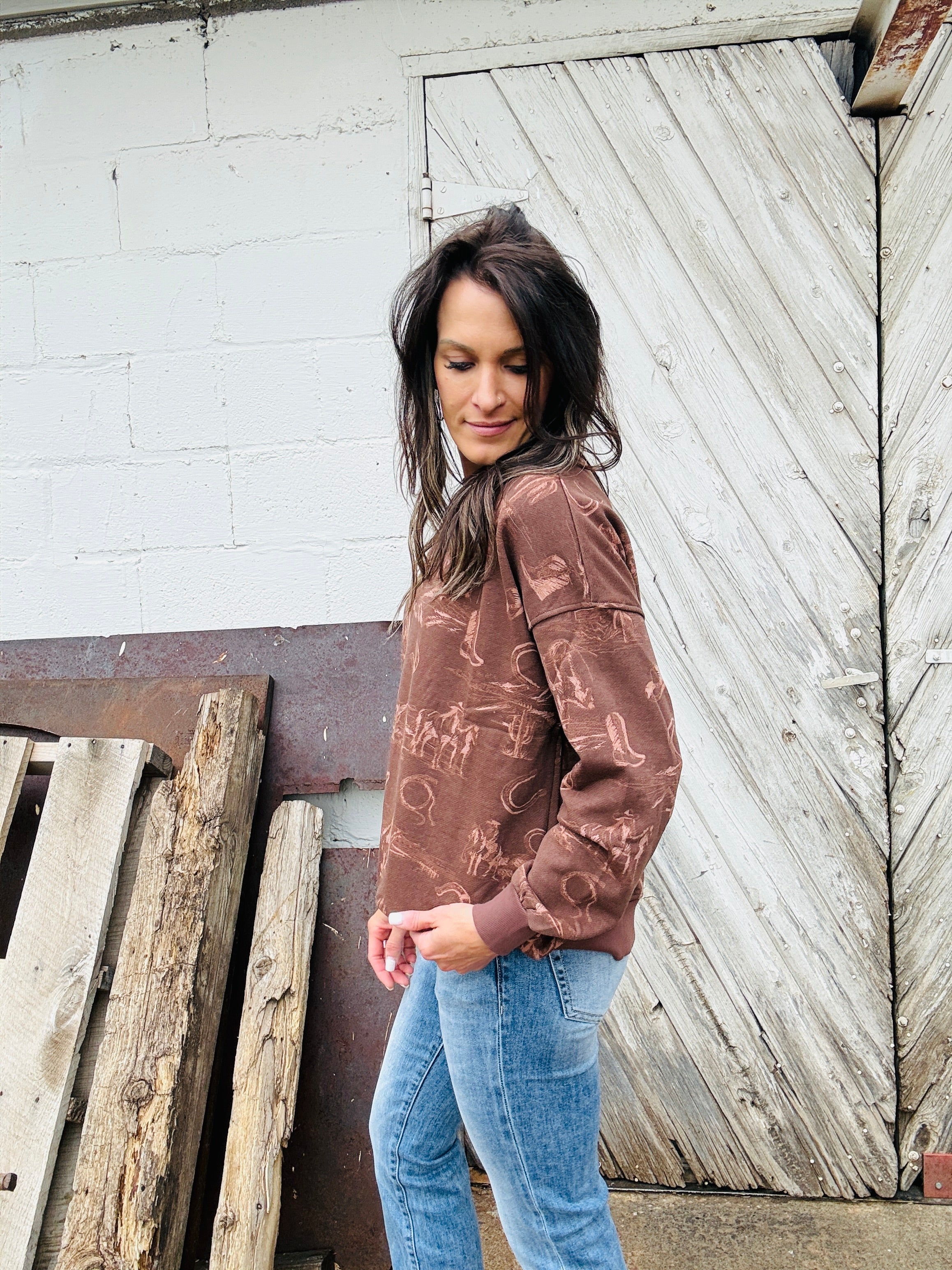 Shayla Western Sweatshirt