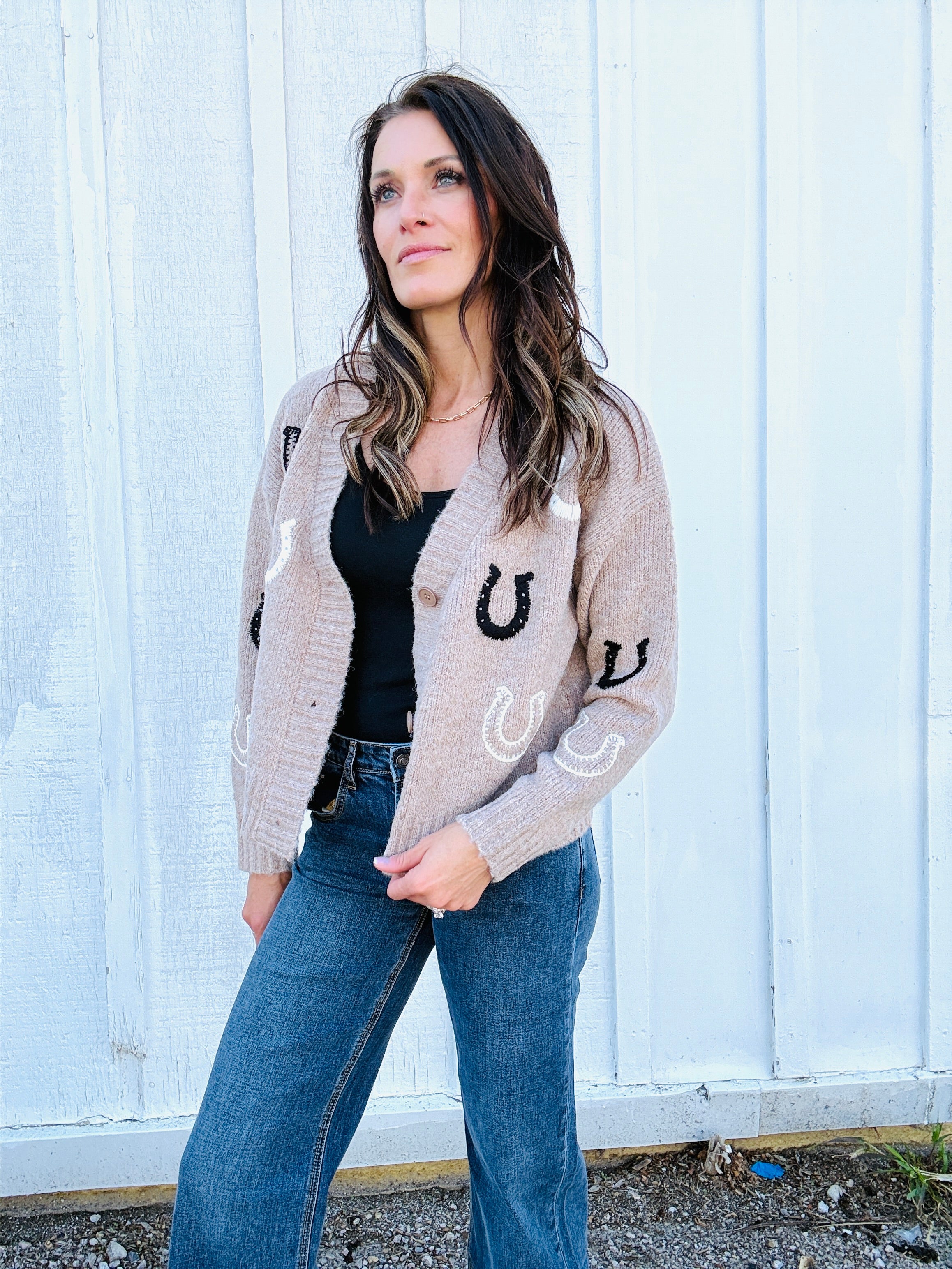 Lucky Horseshoe Cardigan