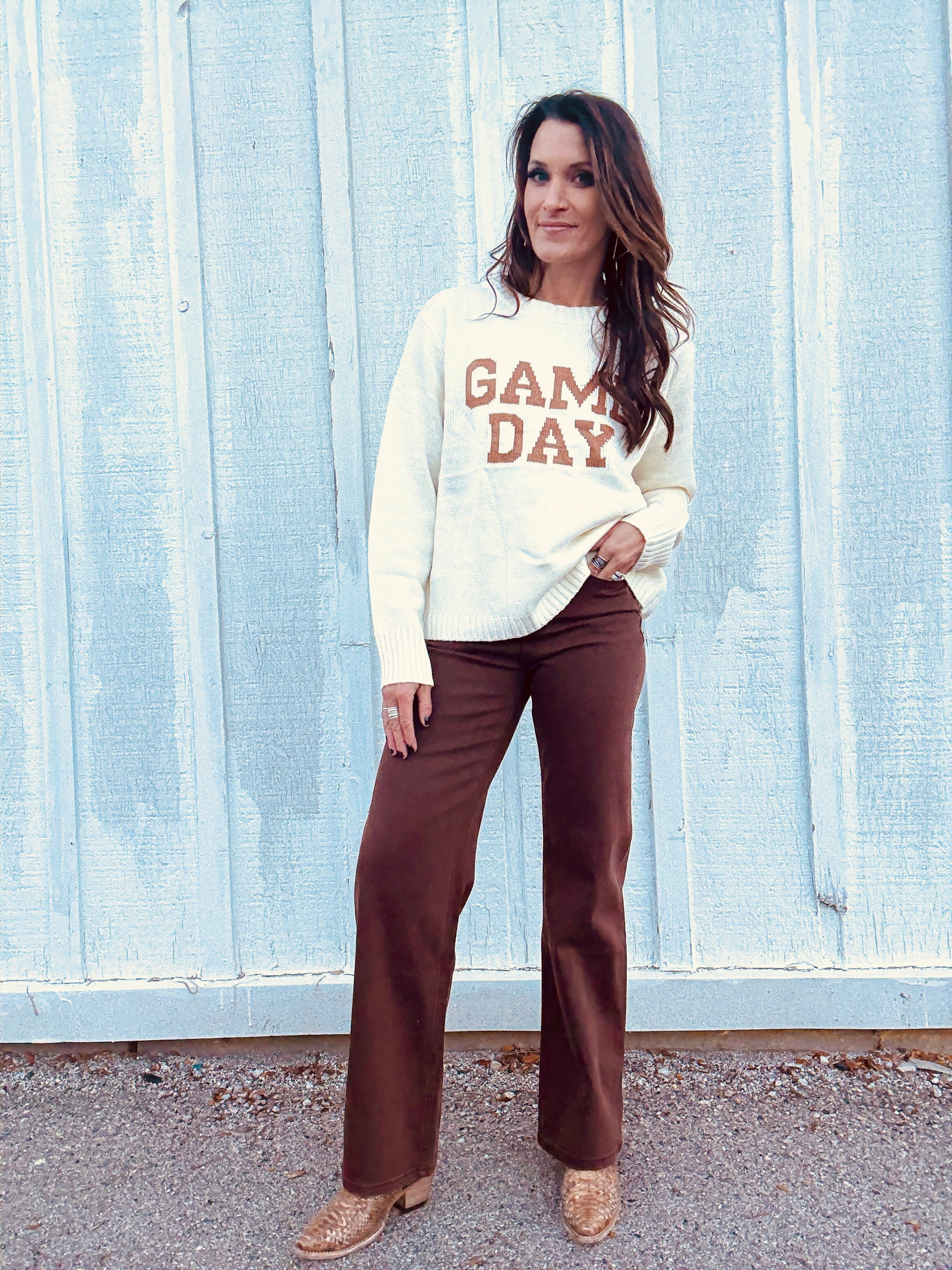 MICA HR Vintage Brown Wide Leg