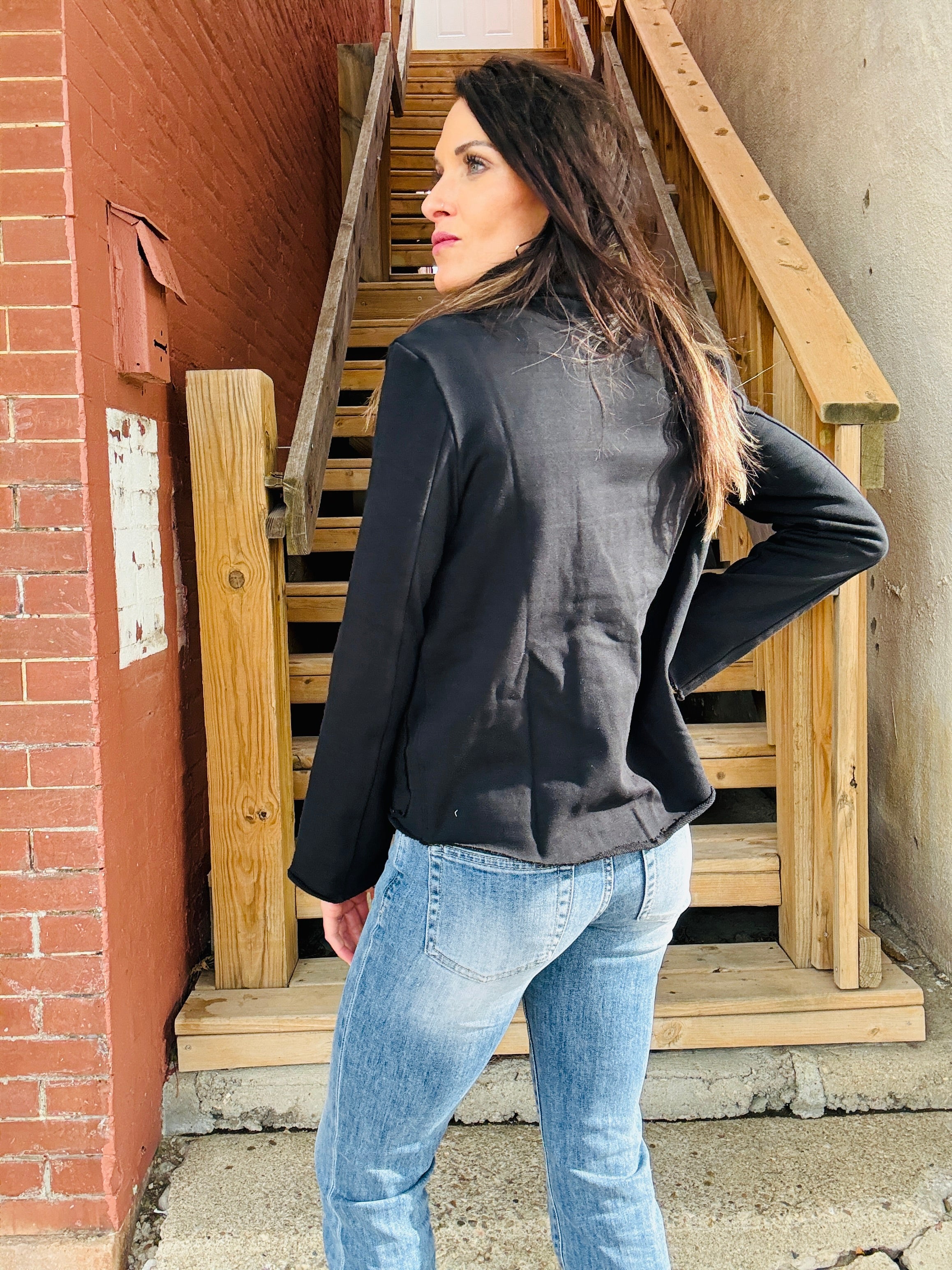 ELAN Lennon Double-Breasted Blazer